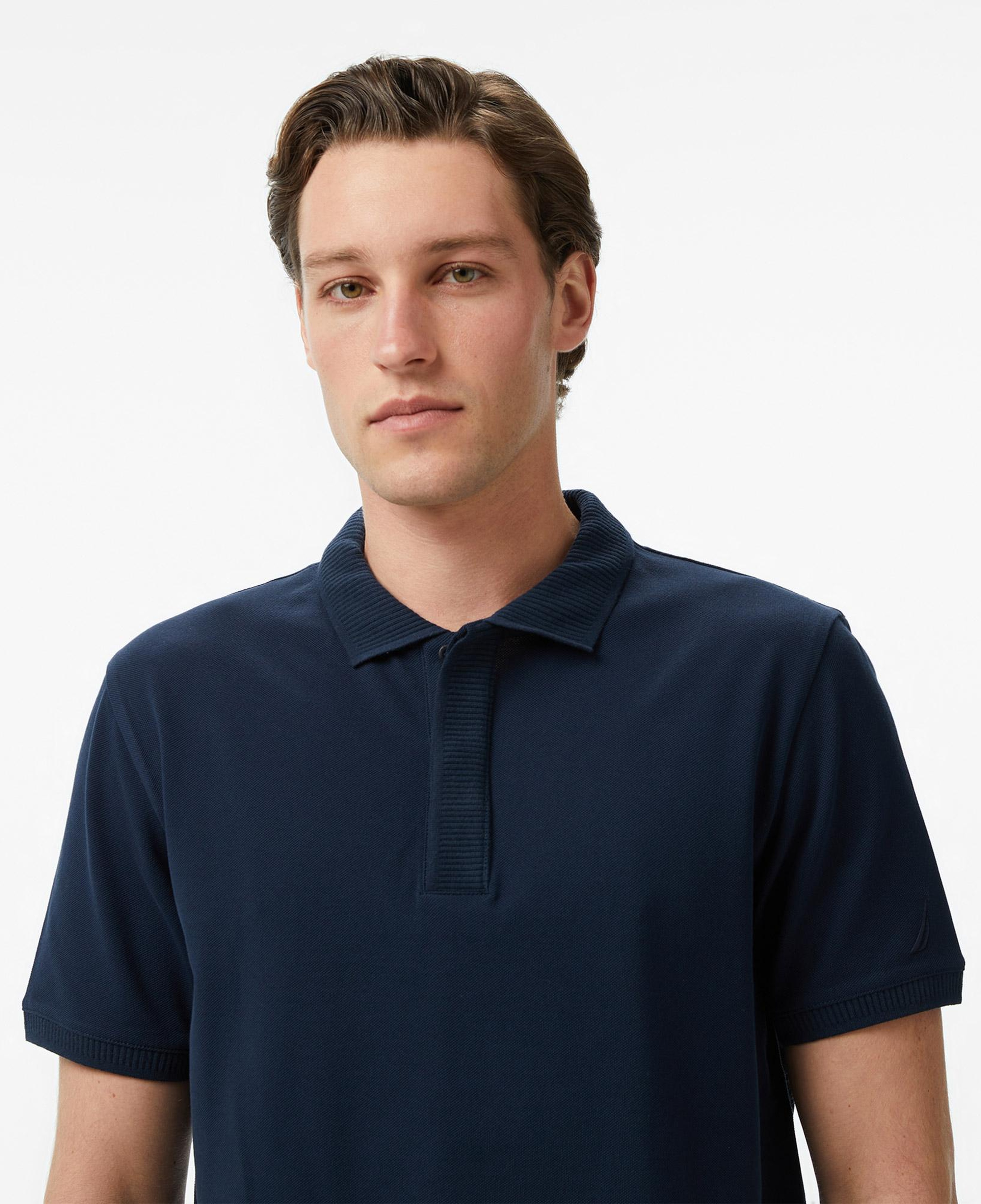 Nautica Erkek Lacivert Regular Fit Polo Yaka T-Shirt