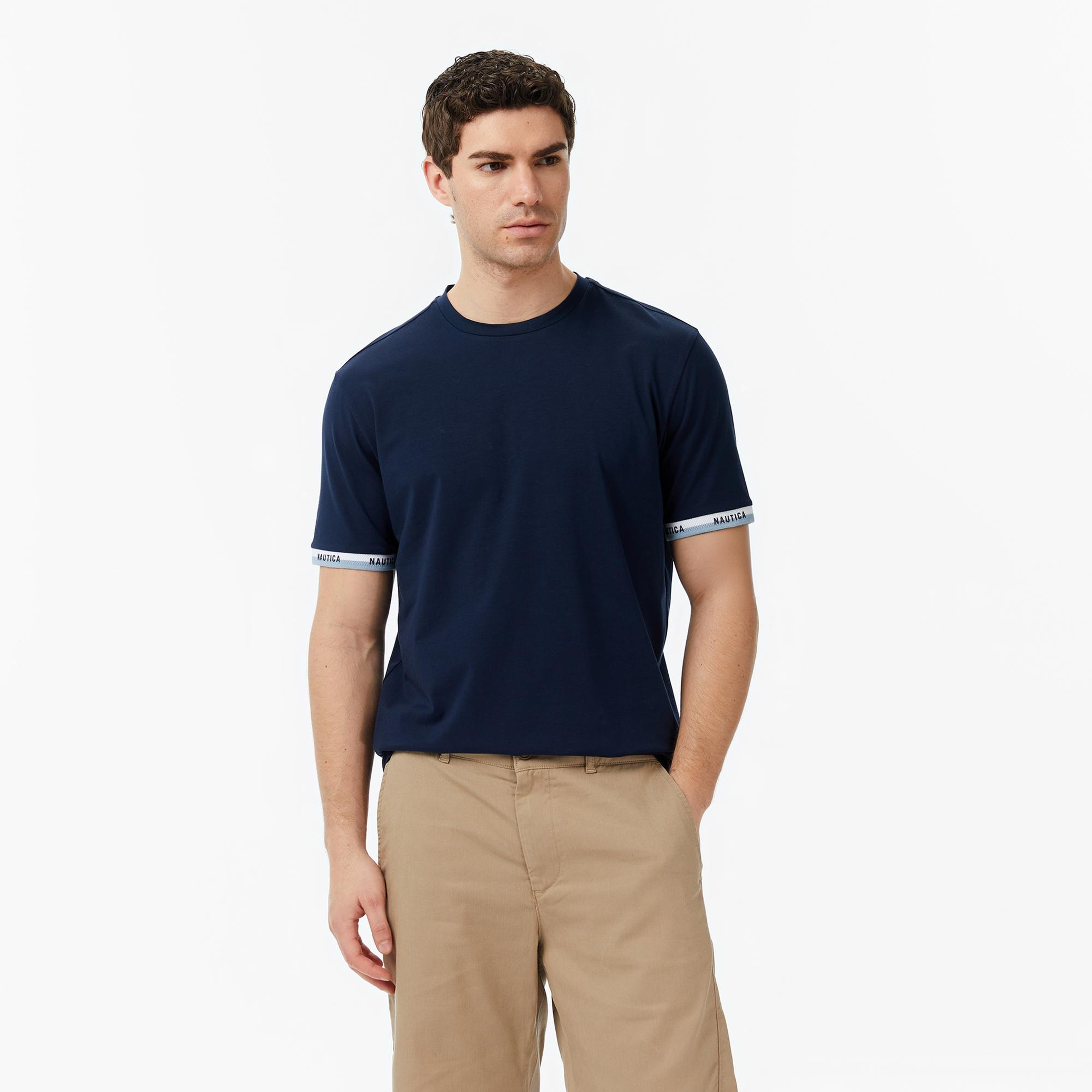 Nautica Erkek Lacivert Regular Fit T-Shirt