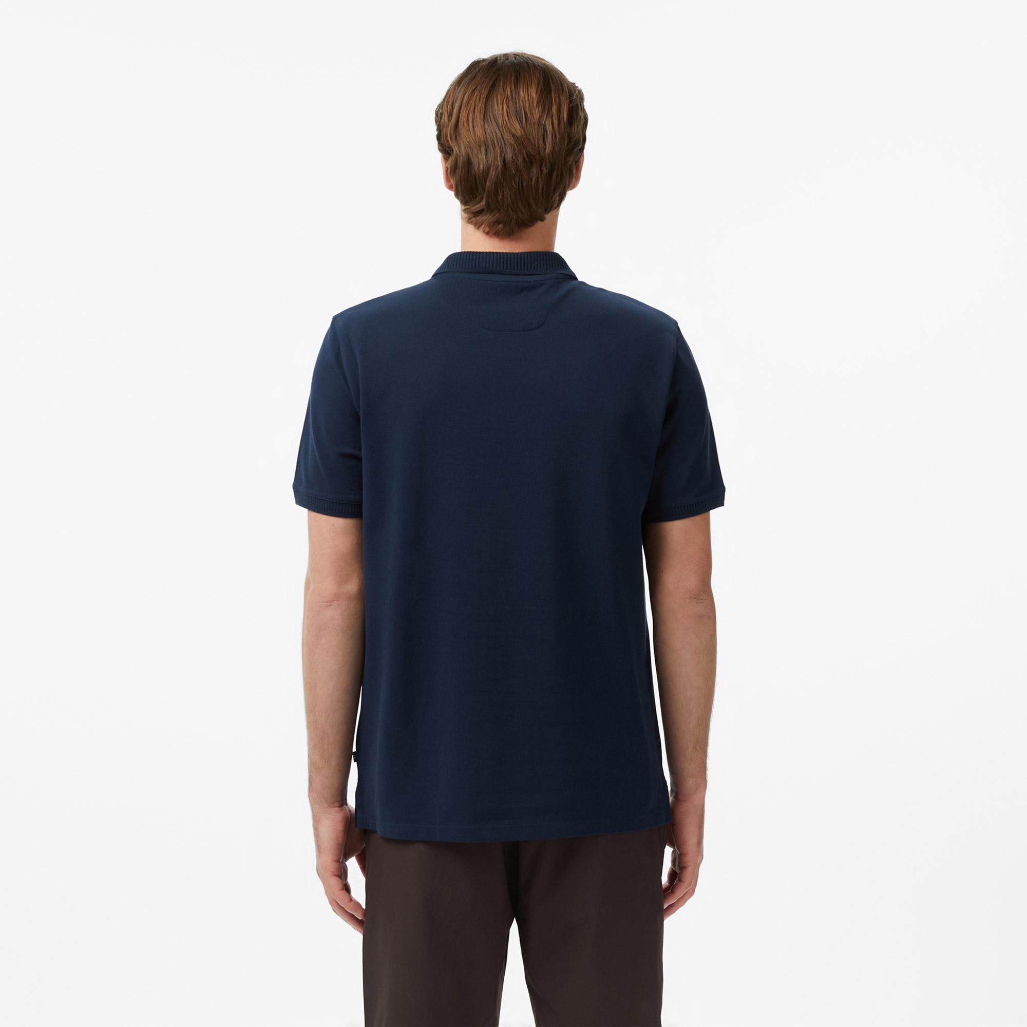 Nautica Erkek Lacivert Regular Fit Polo Yaka T-Shirt