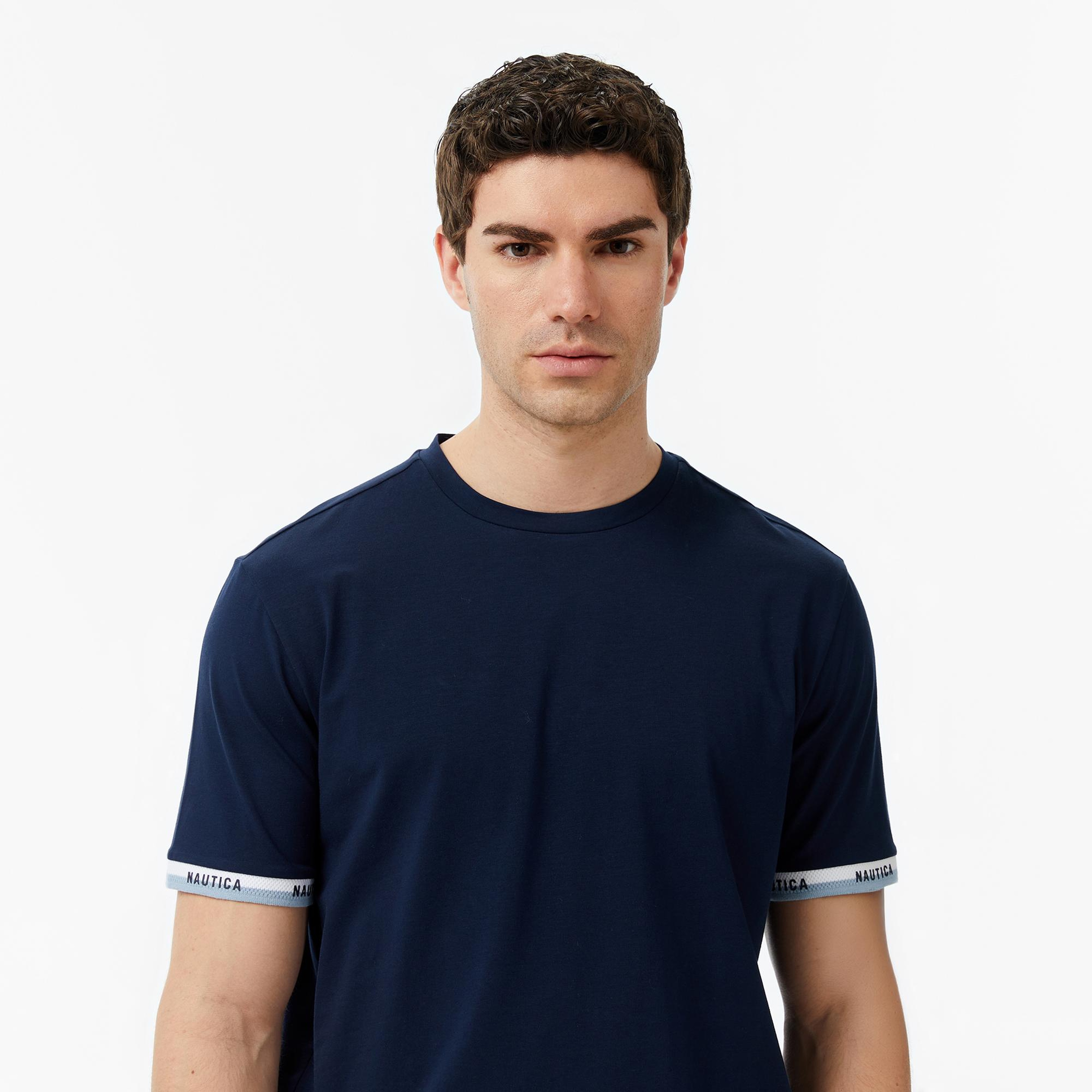 Nautica Erkek Lacivert Regular Fit T-Shirt