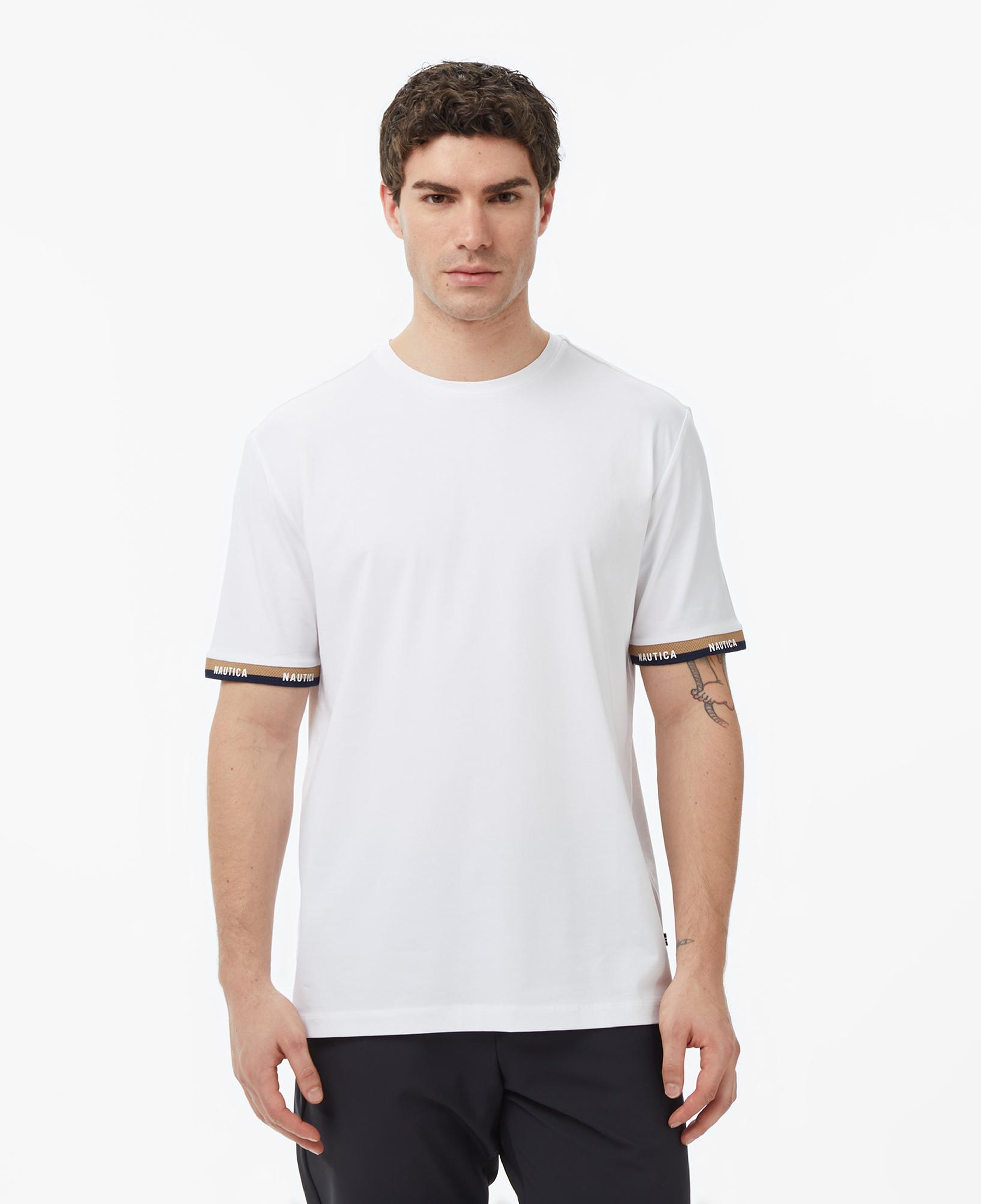 Nautica Erkek Beyaz Regular Fit T-Shirt