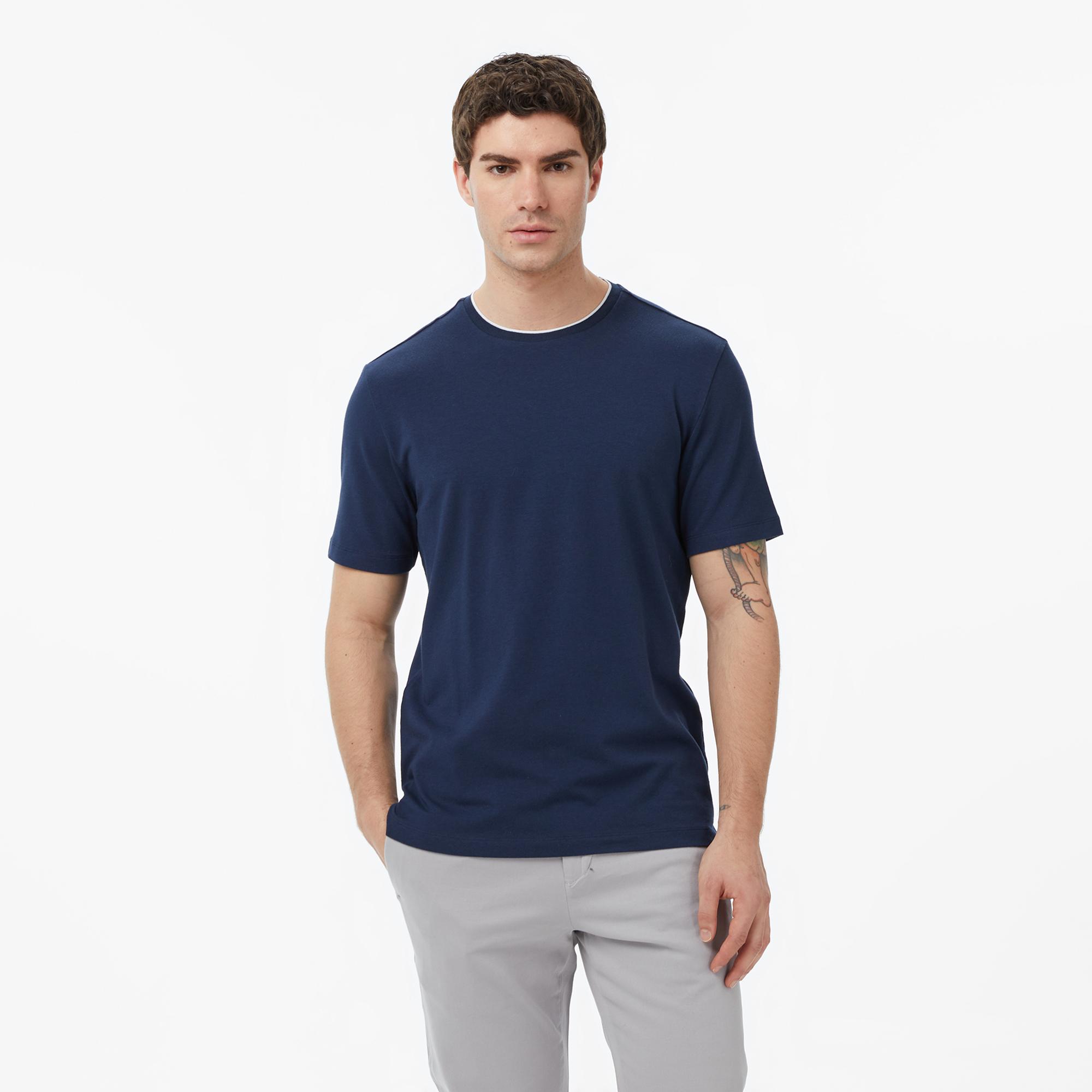 Nautica Erkek Lacivert Regular Fit T-Shirt