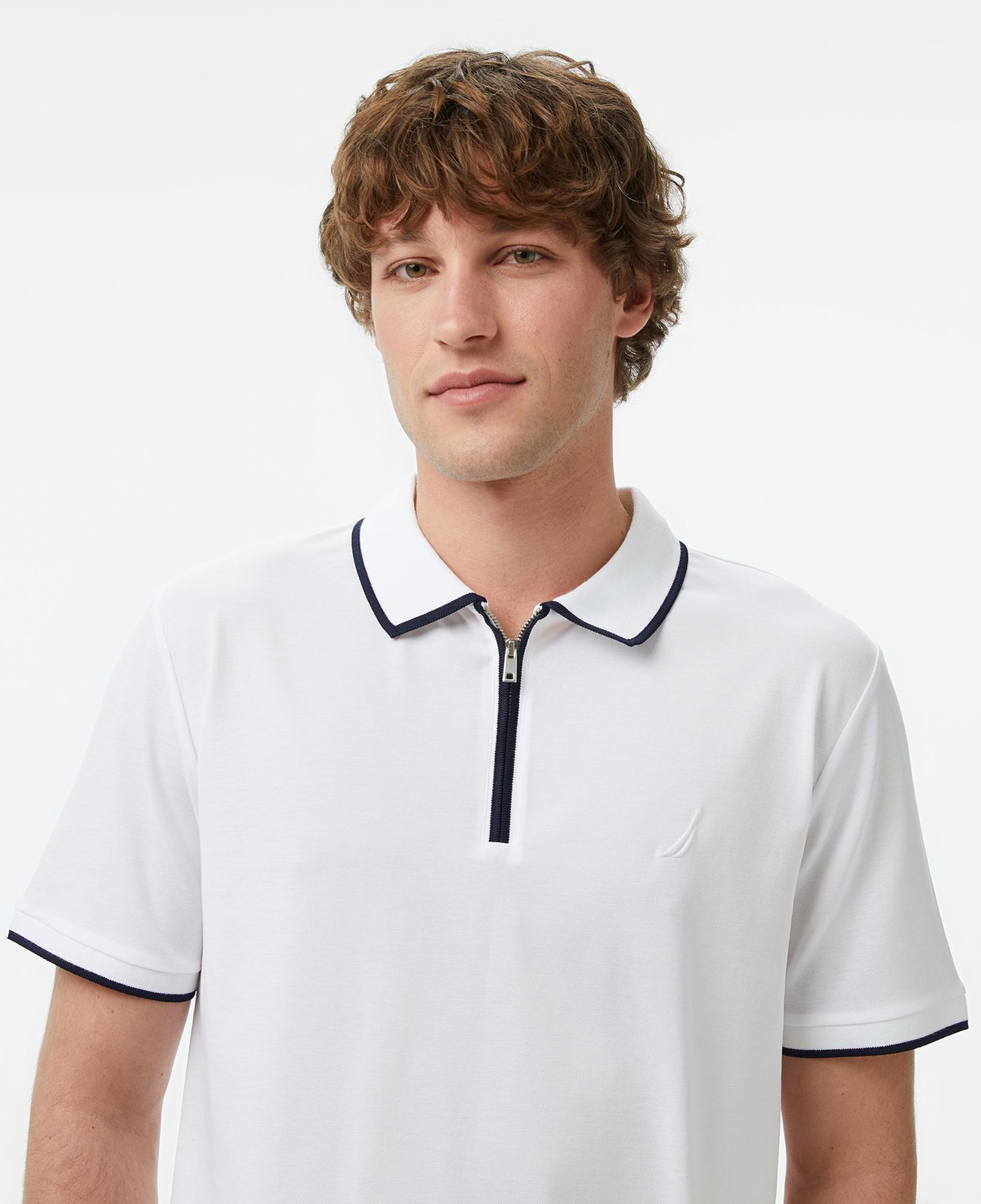 Nautica Erkek Beyaz Regular Fit Polo Yaka T-Shirt