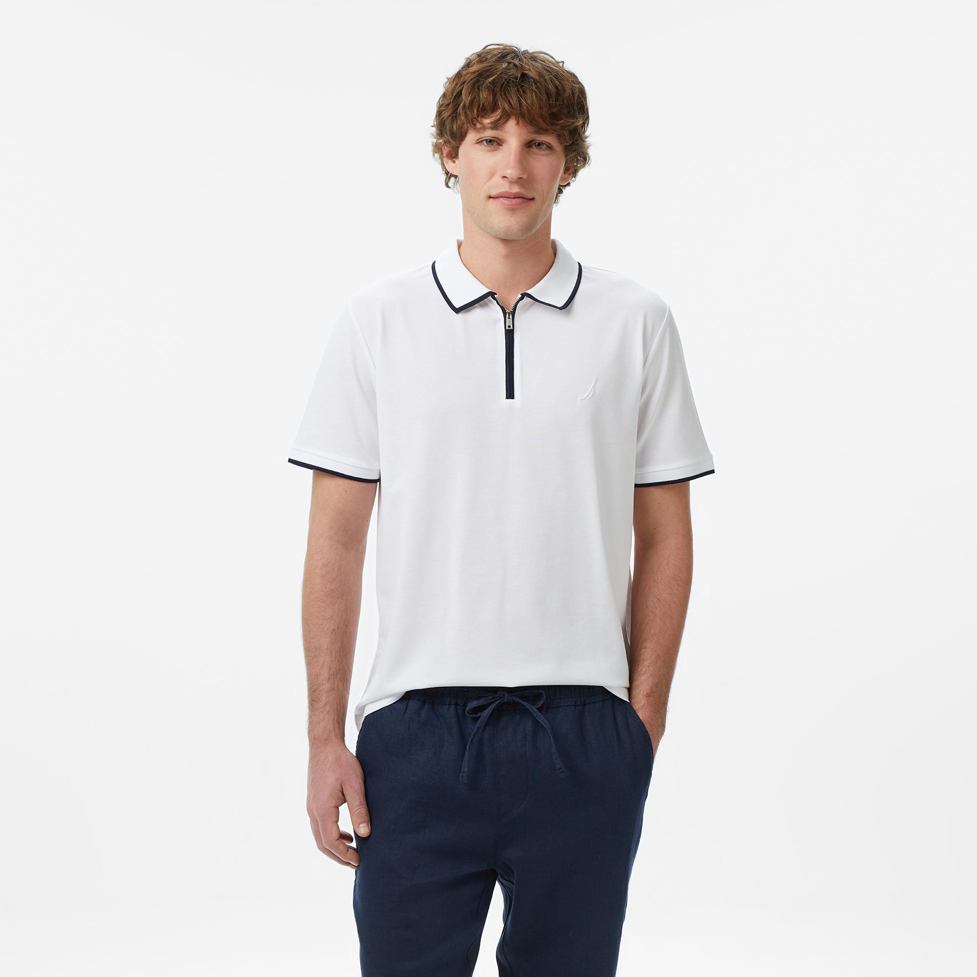 Nautica Erkek Beyaz Regular Fit Polo Yaka T-Shirt