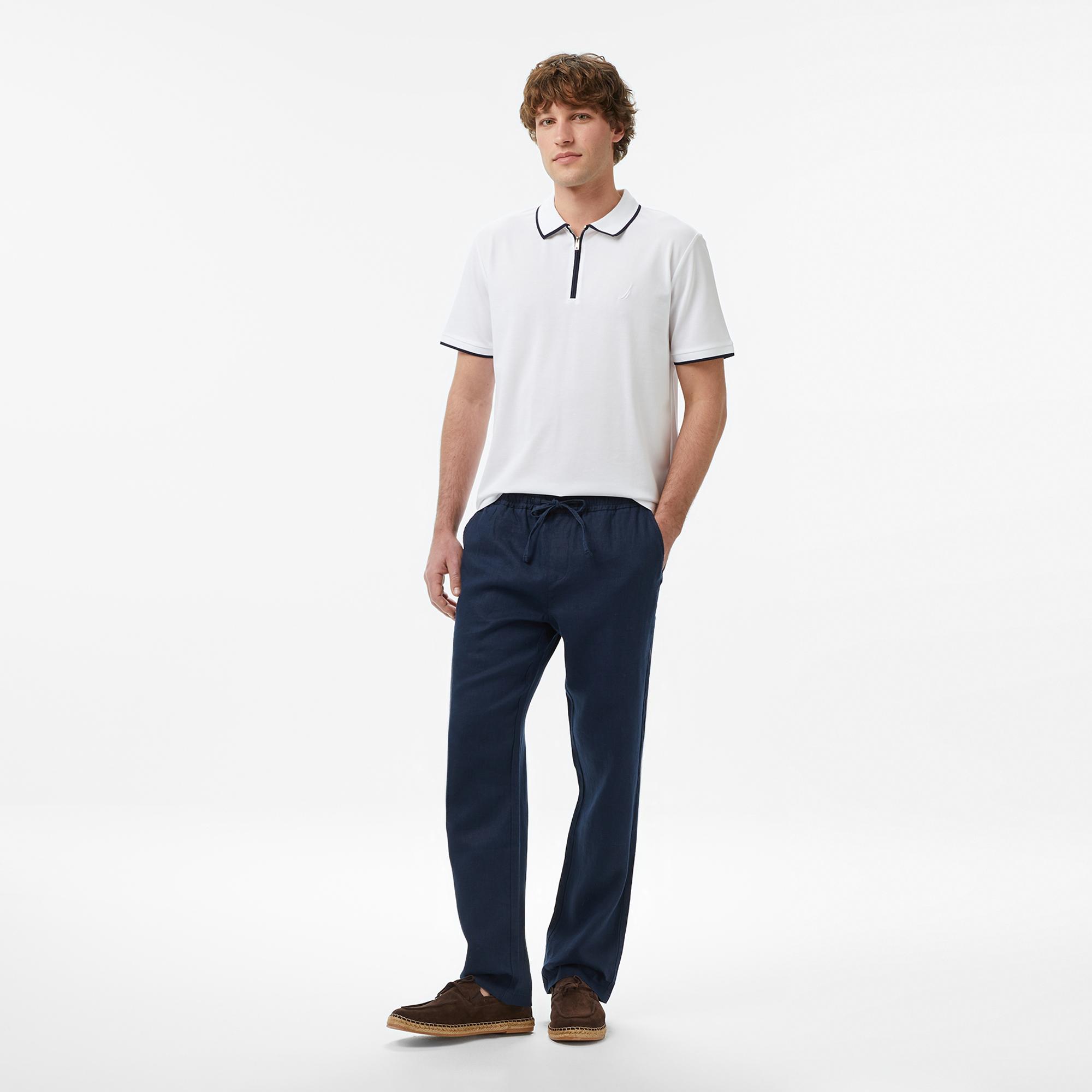 Nautica Erkek Beyaz Regular Fit Polo Yaka T-Shirt