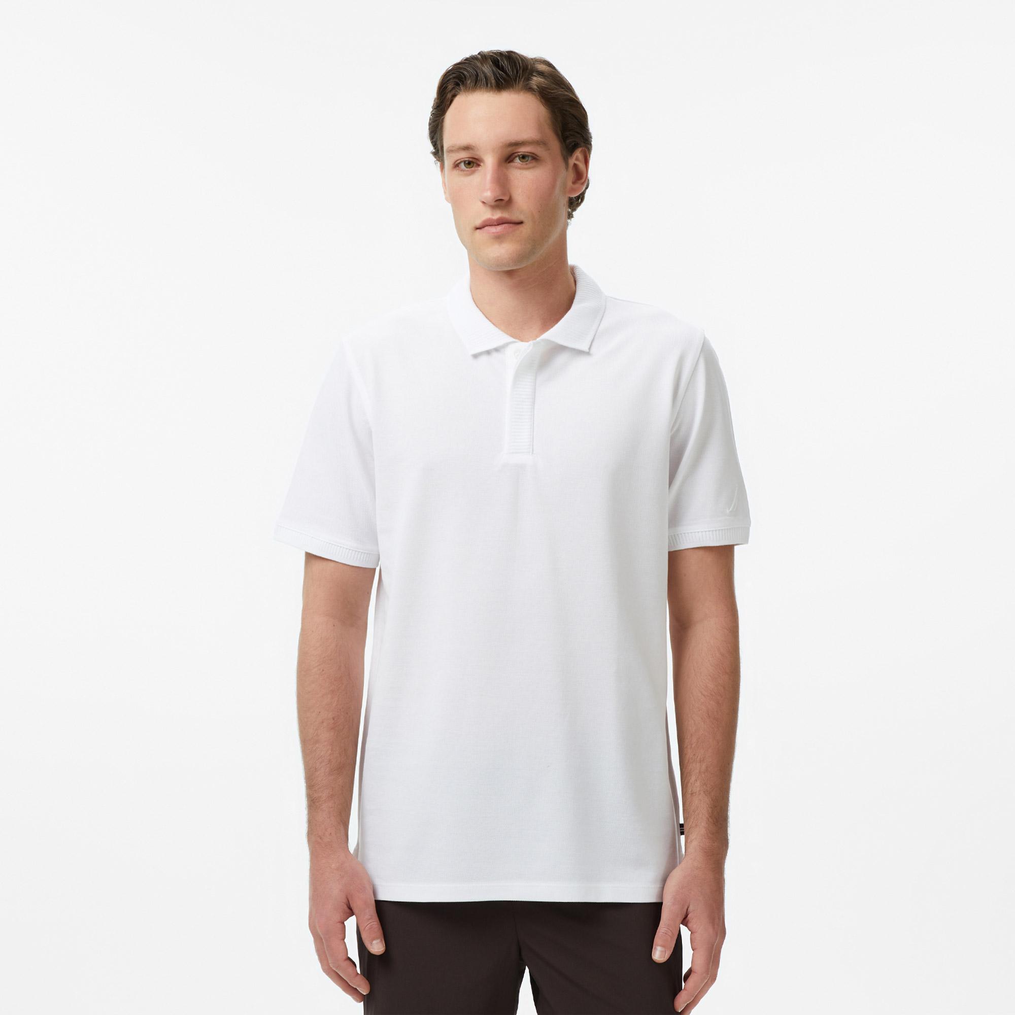 Nautica Erkek Beyaz Regular Fit Polo Yaka T-Shirt