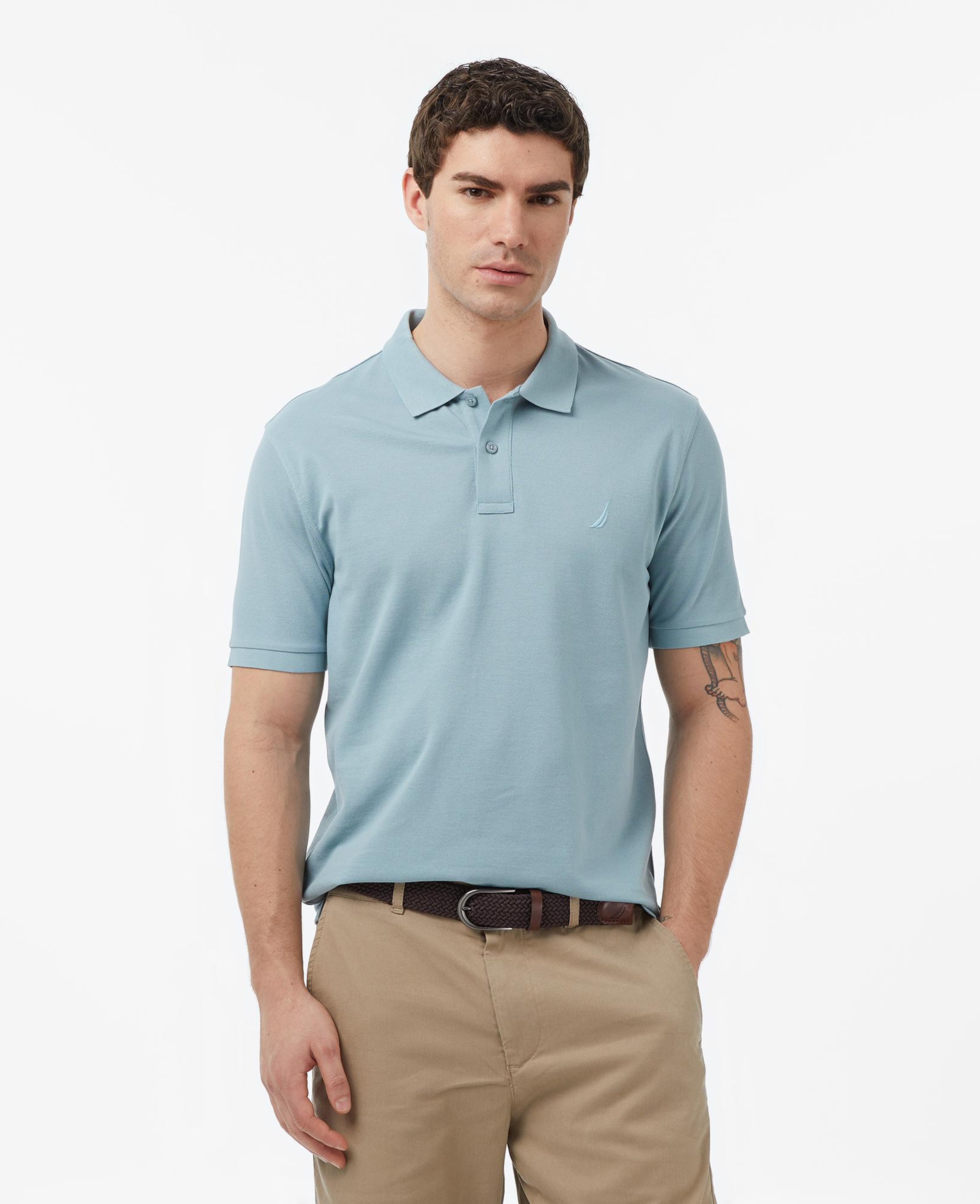 Nautica Erkek Yeşil Regular Fit Polo Yaka T-Shirt