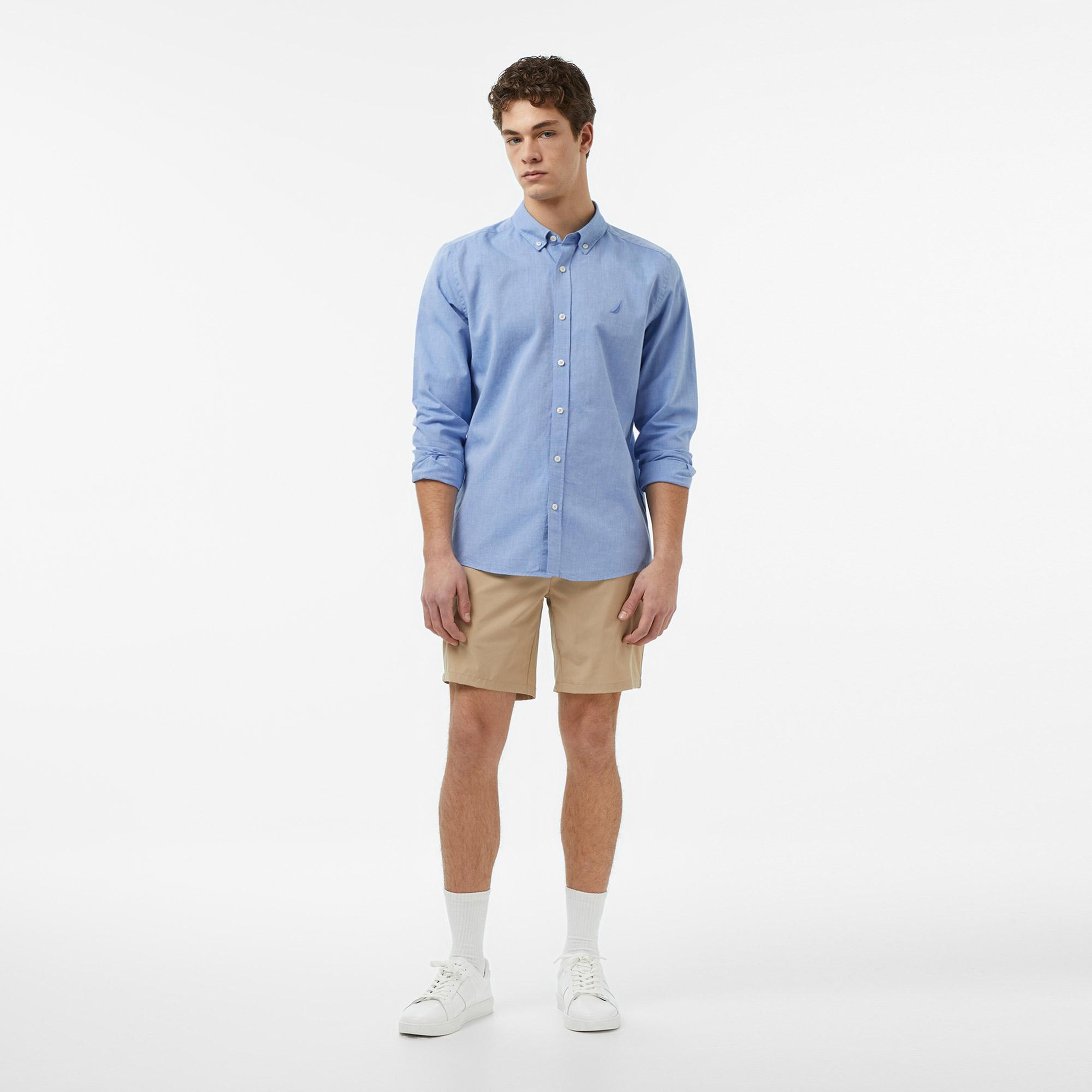 Nautica Erkek Mavi Regular Fit Gömlek