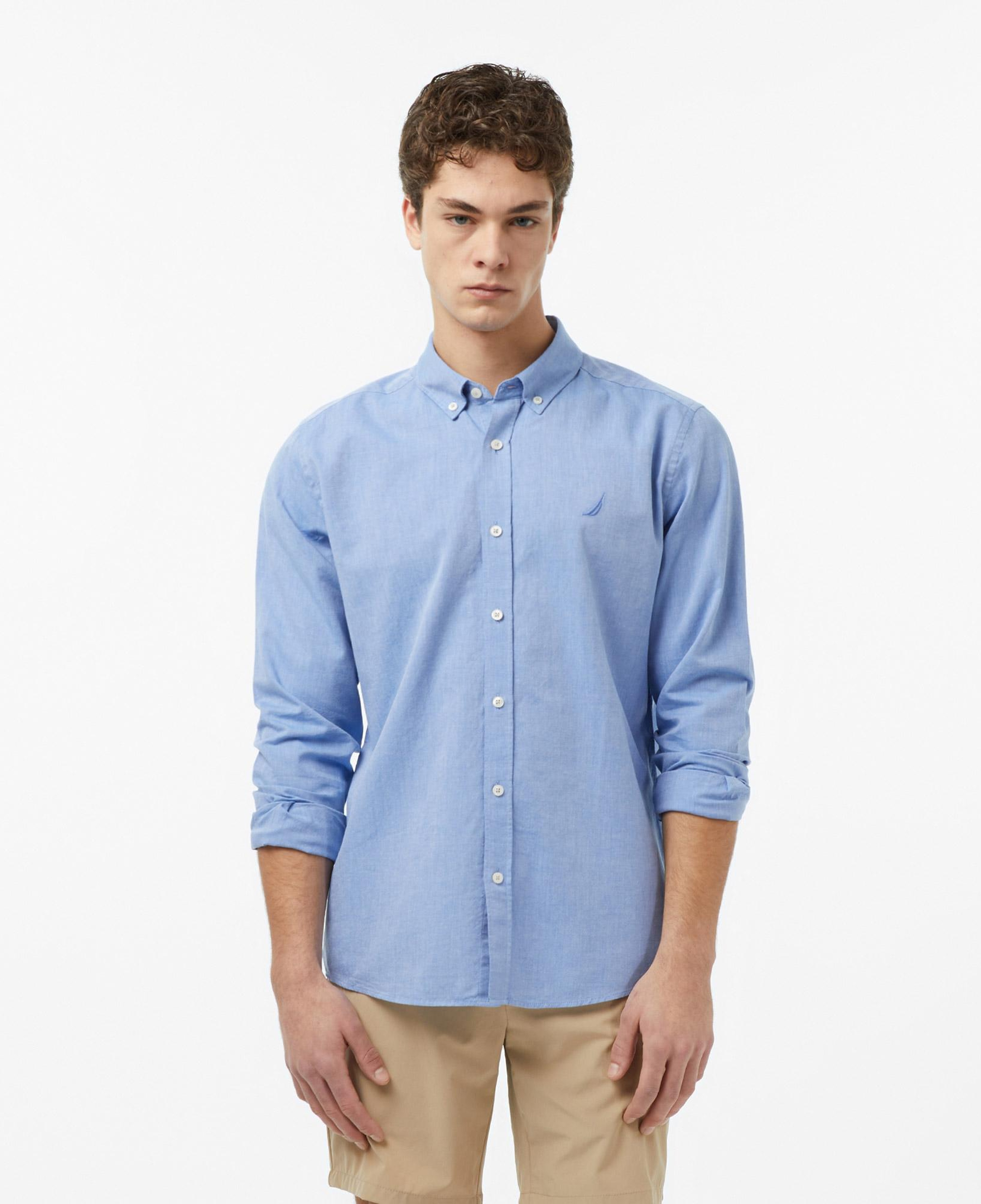 Nautica Erkek Mavi Regular Fit Gömlek