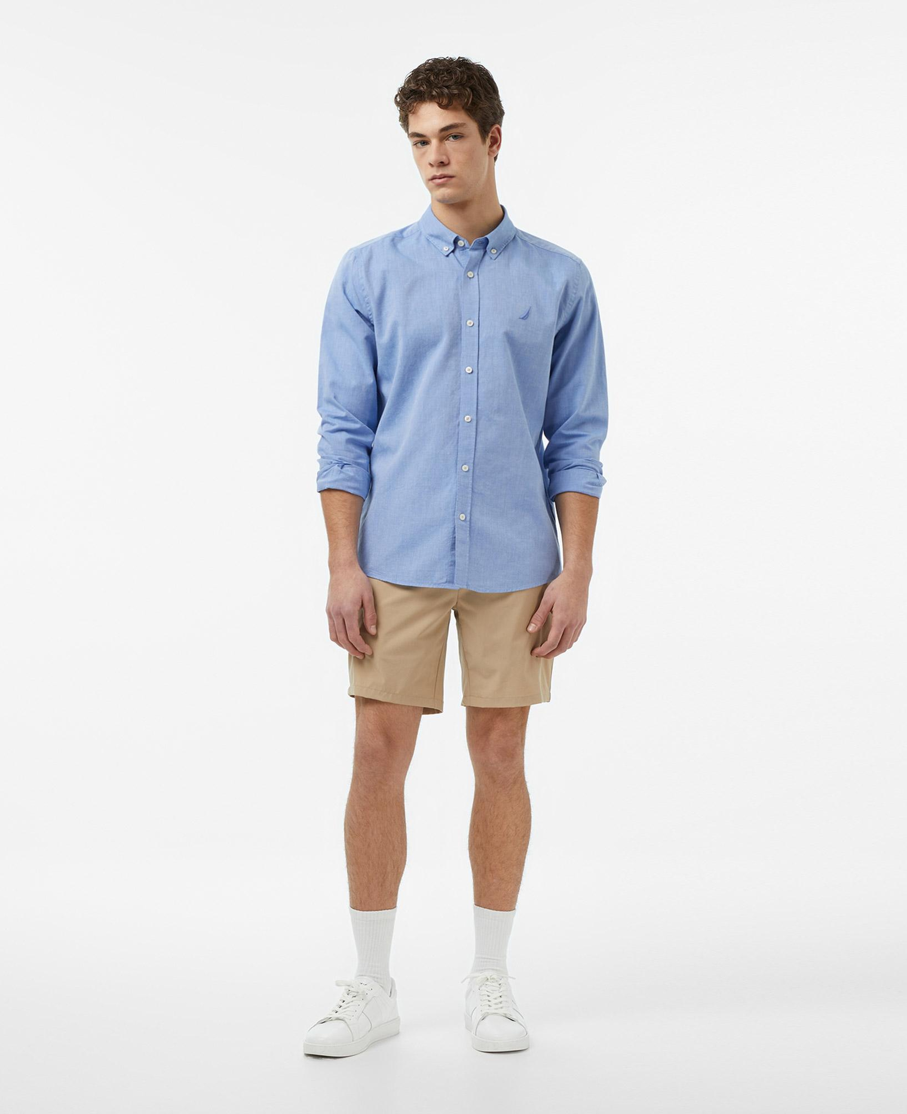 Nautica Erkek Mavi Regular Fit Gömlek