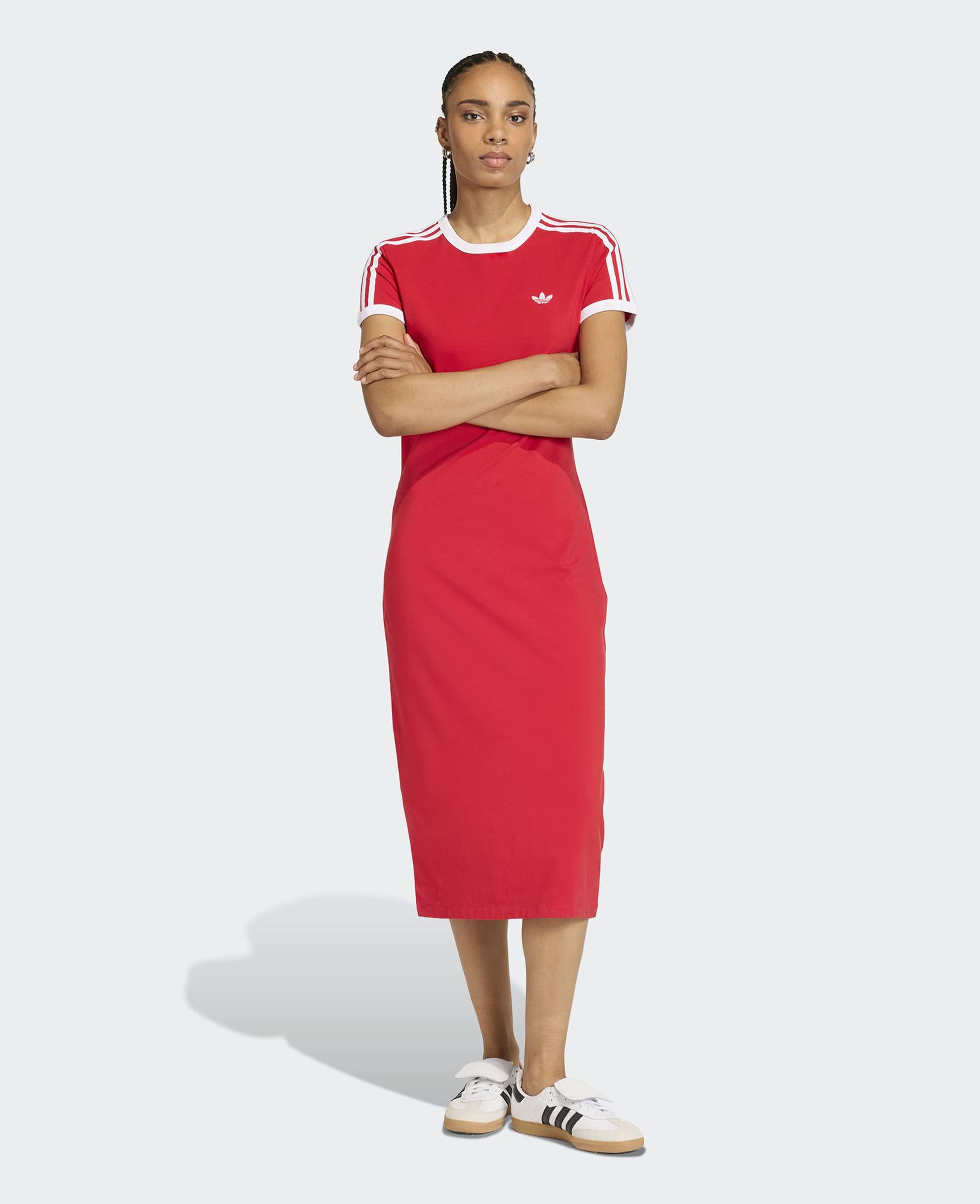 adidas 3-Stripes Kadın Pembe Elbise