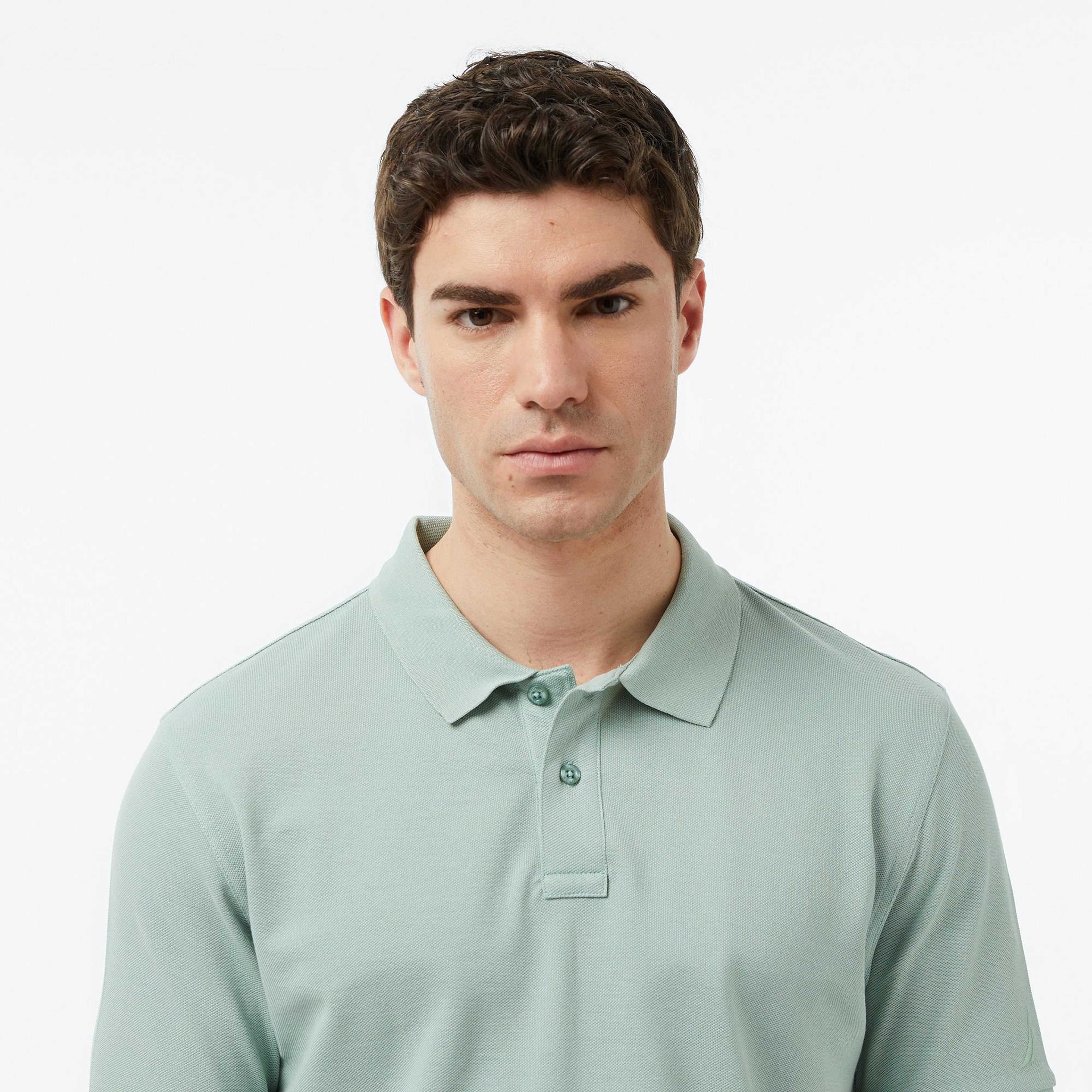 Nautica Erkek Yeşil Regular Fit Polo Yaka T-Shirt