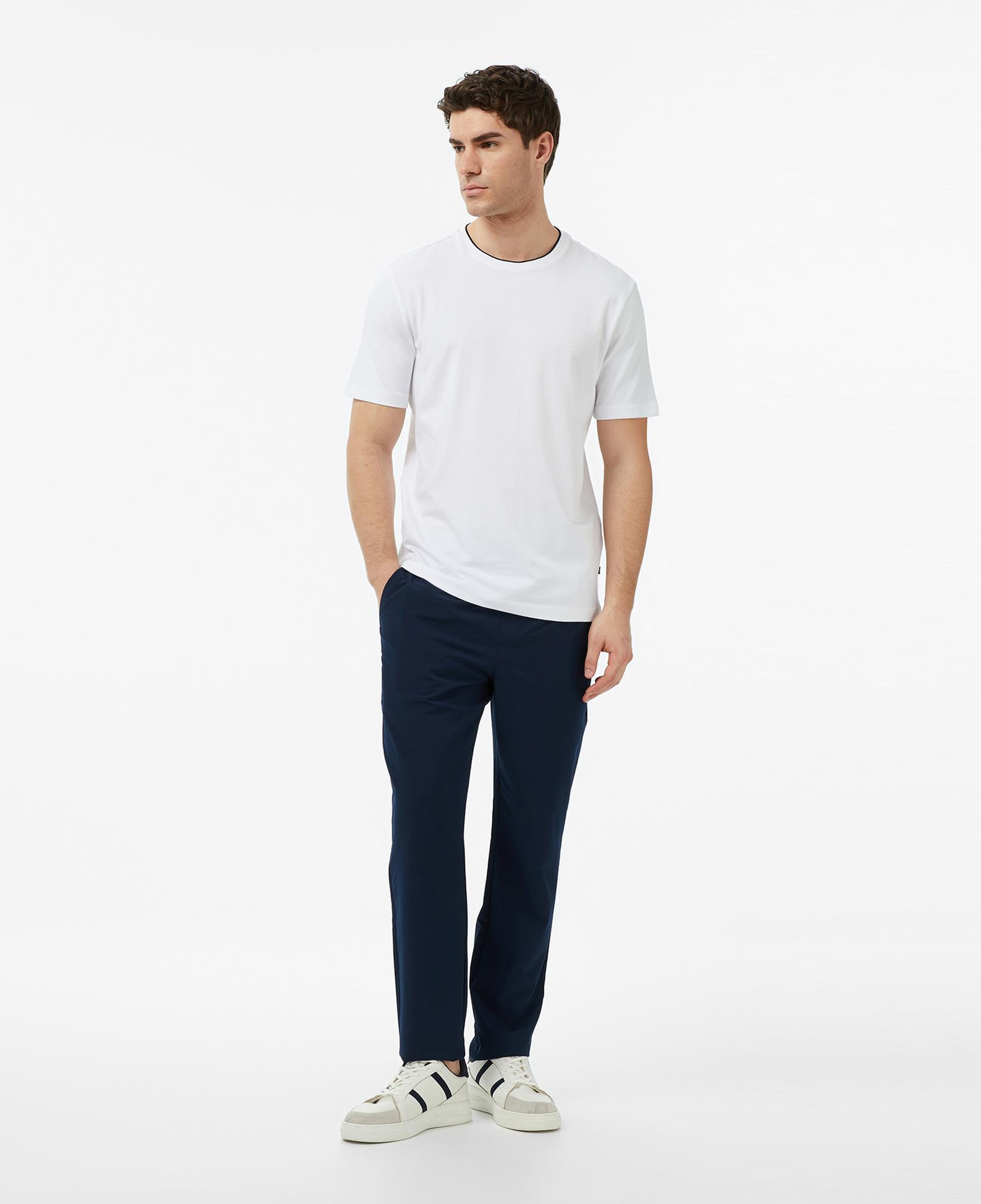 Nautica Erkek Beyaz Regular Fit T-Shirt