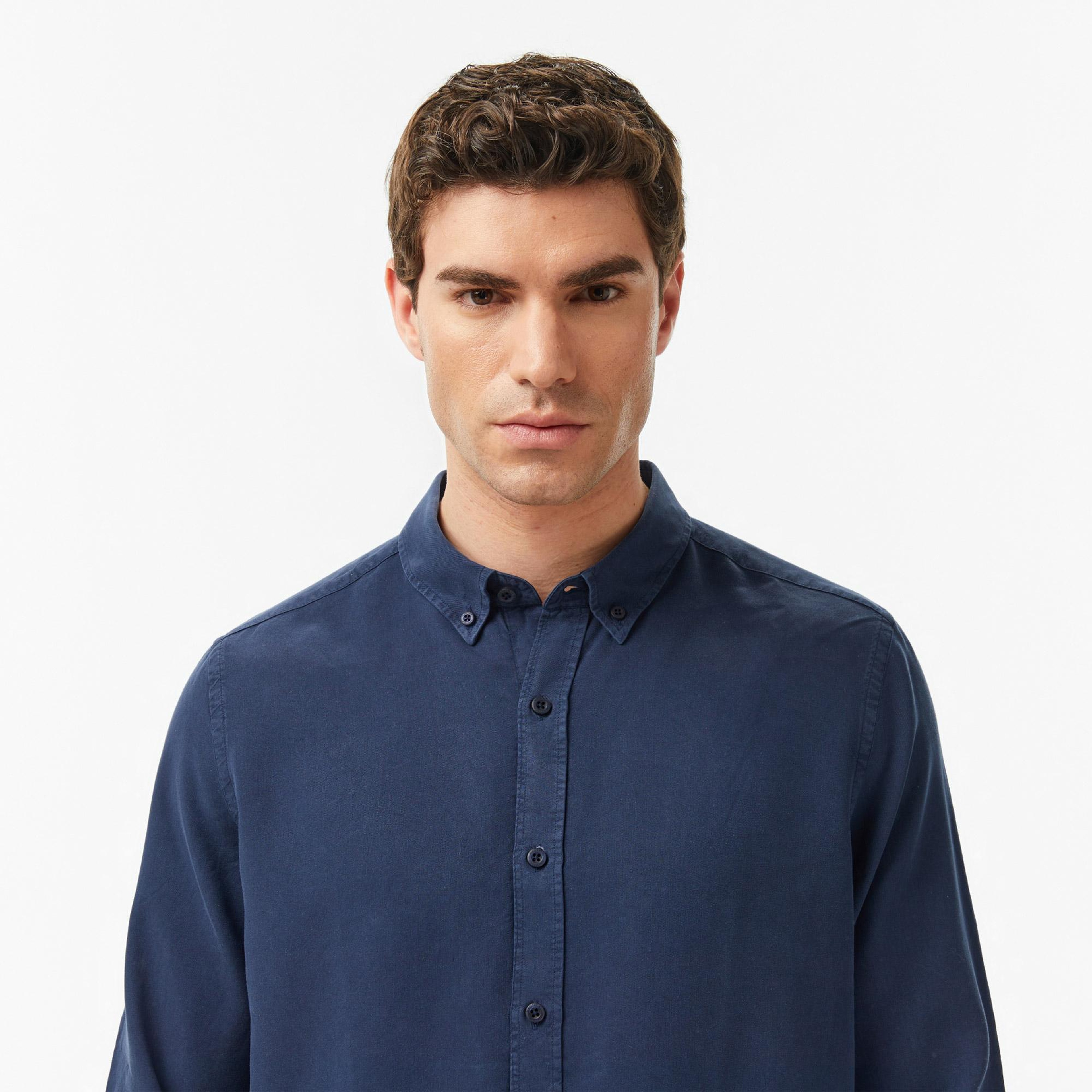 Nautica Erkek Lacivert Regular Fit Gömlek