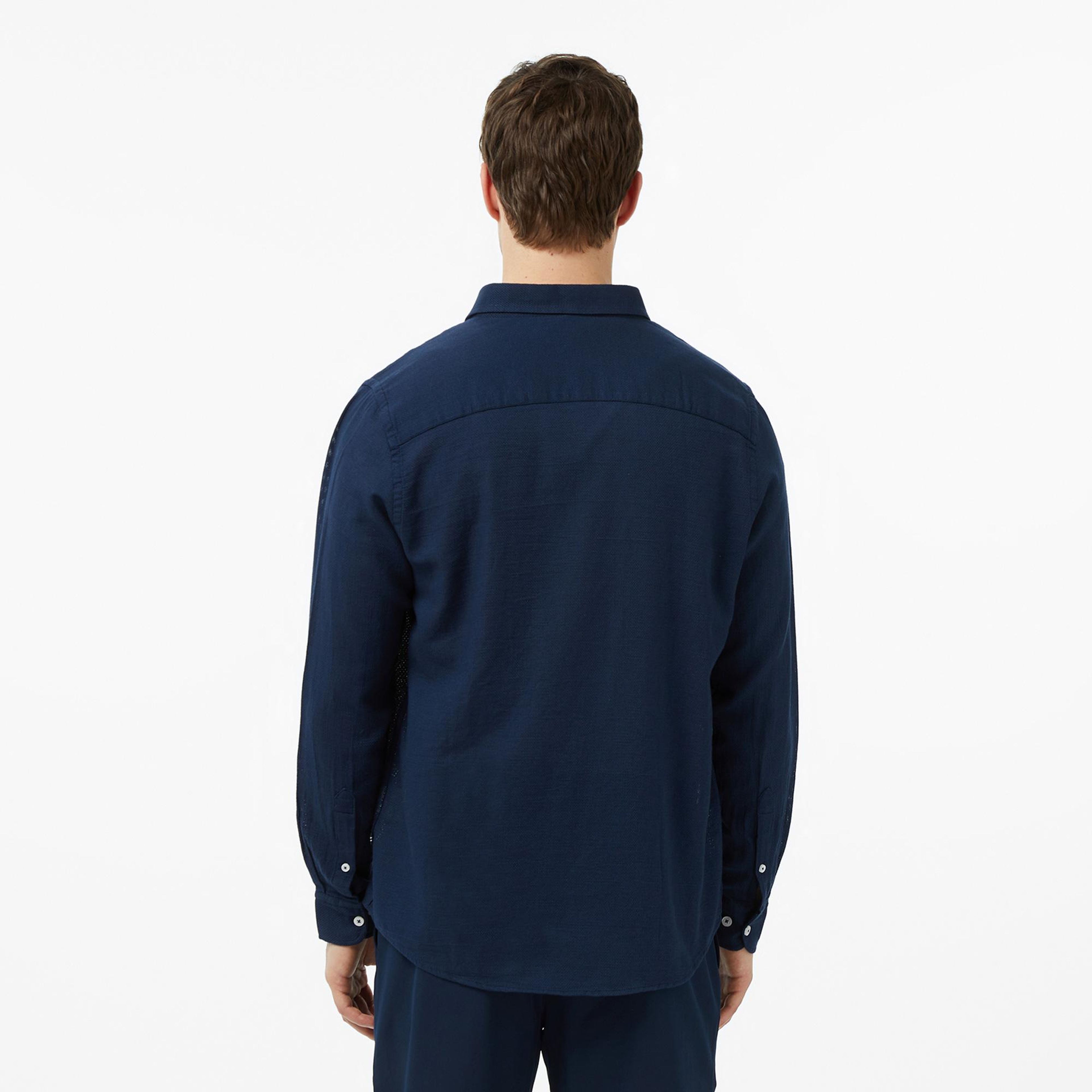 Nautica Erkek Lacivert Regular Fit Gömlek