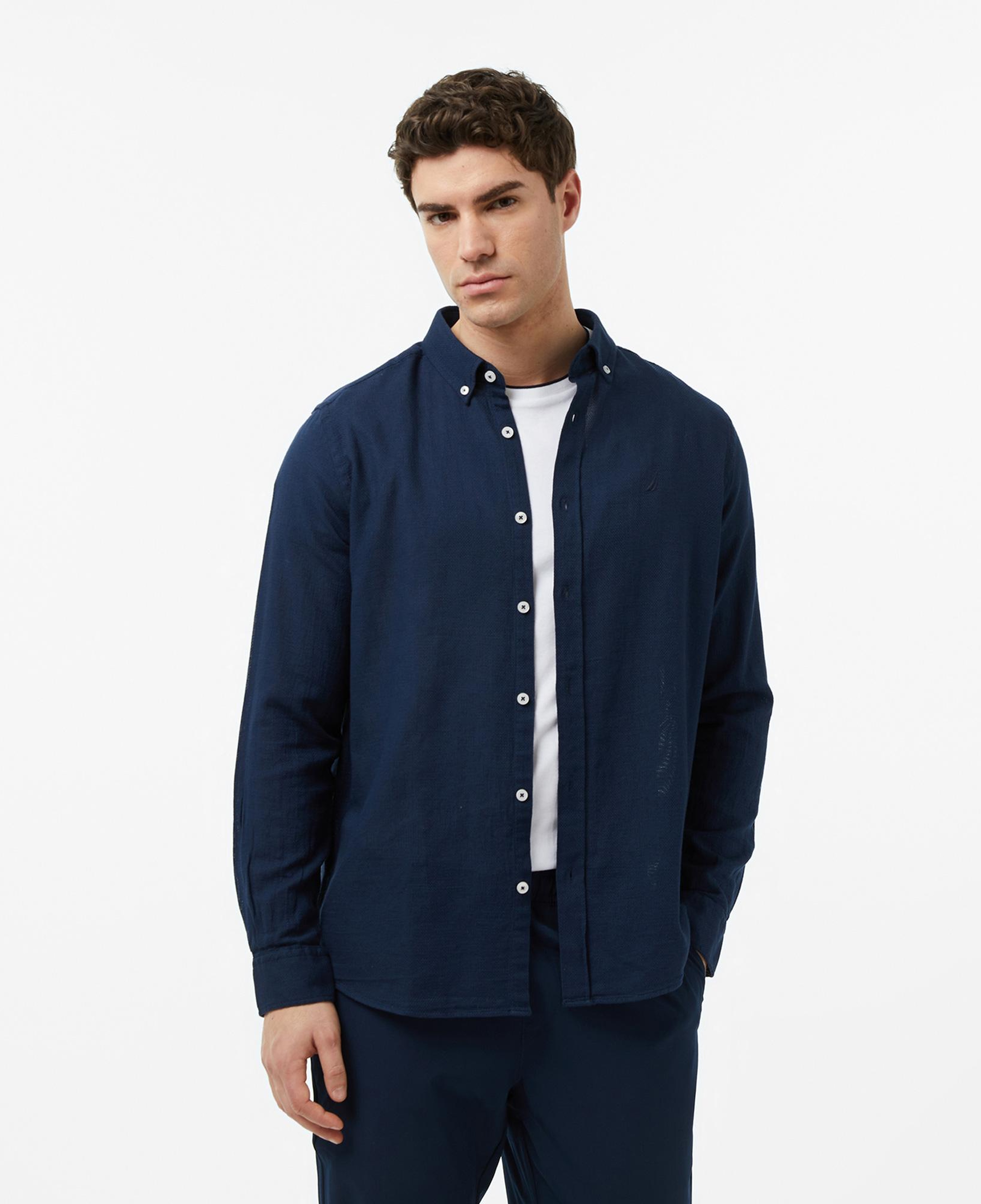 Nautica Erkek Lacivert Regular Fit Gömlek