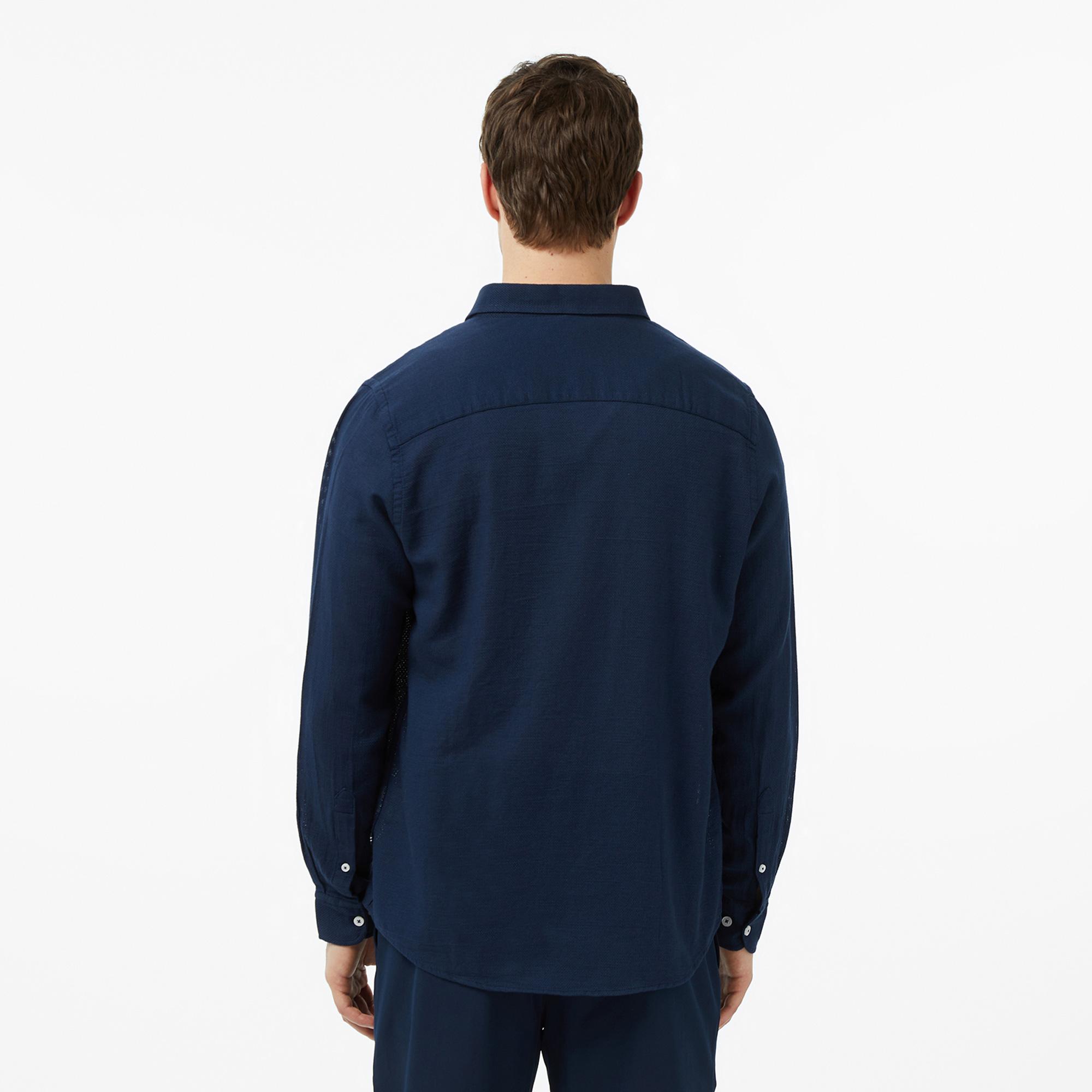 Nautica Erkek Lacivert Regular Fit Gömlek