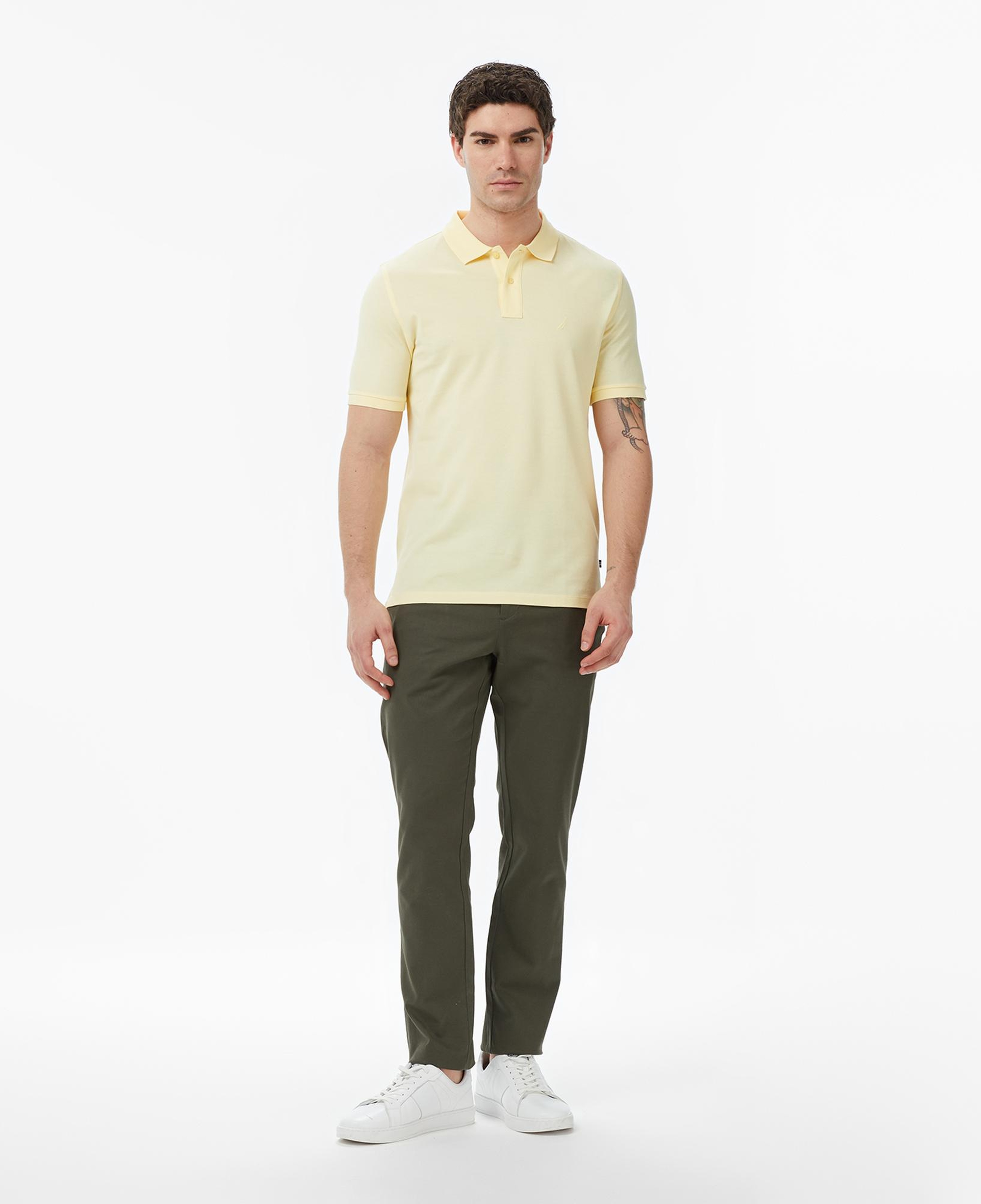 Nautica Erkek Sarı Regular Fit Polo Yaka T-Shirt