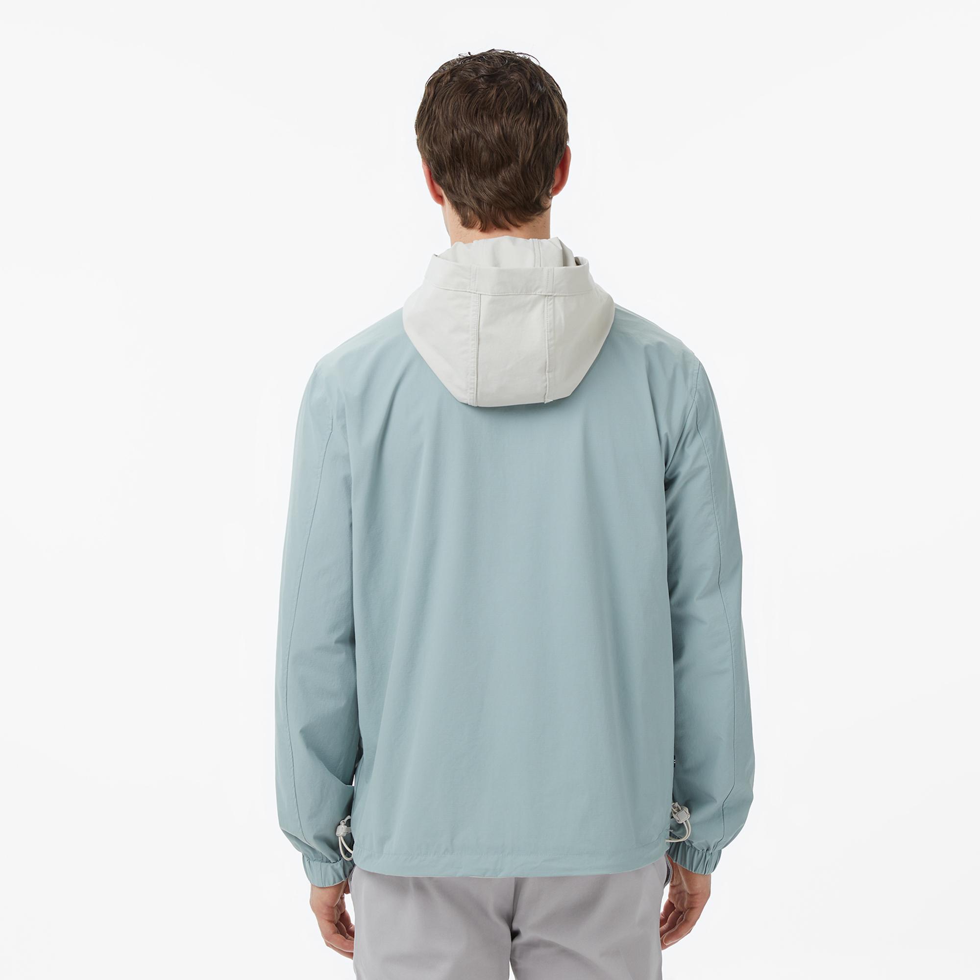 Nautica Erkek Gri Regular Fit Dik Yaka Çift Taraflı Su İtici Mont