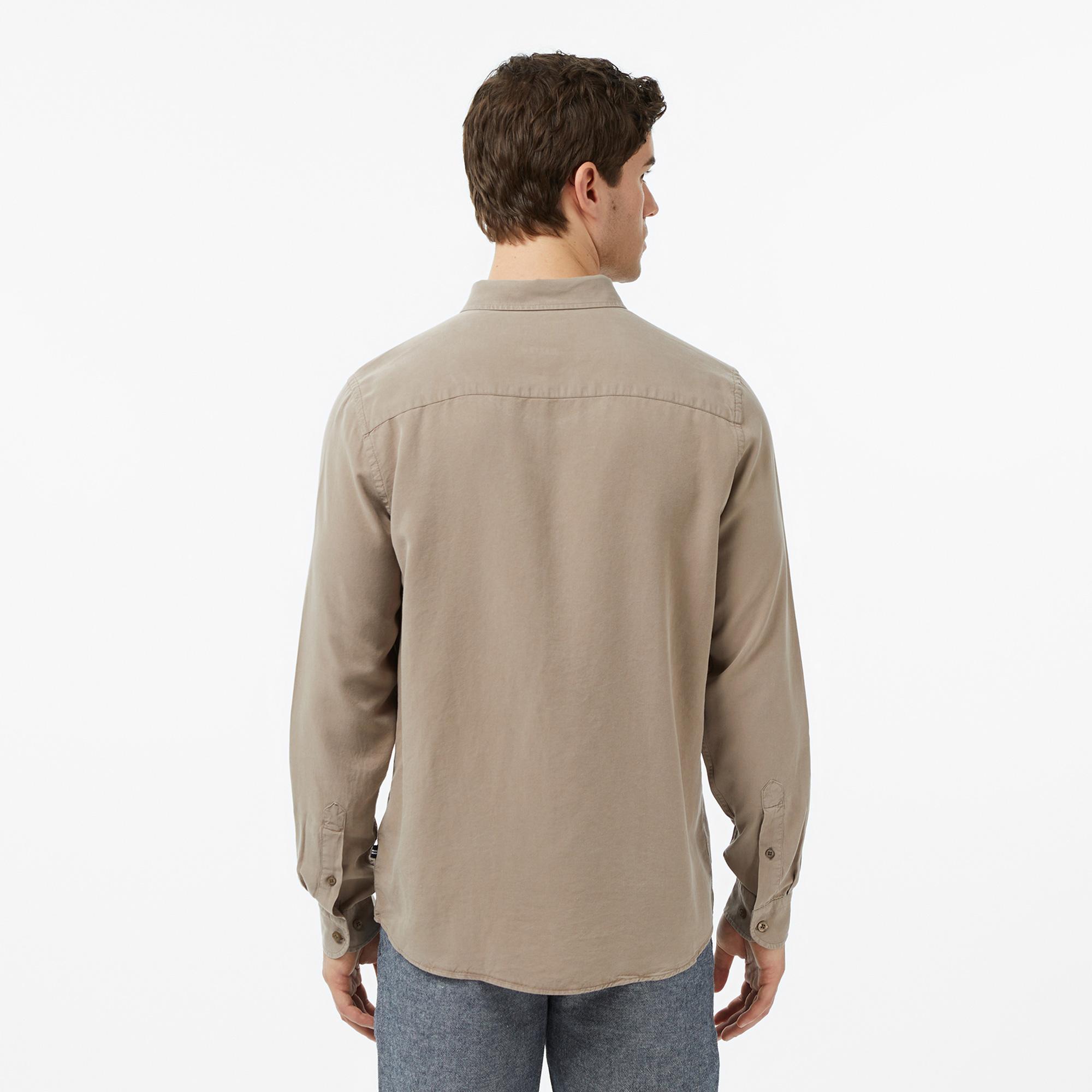 Nautica Erkek Bej Regular Fit Gömlek