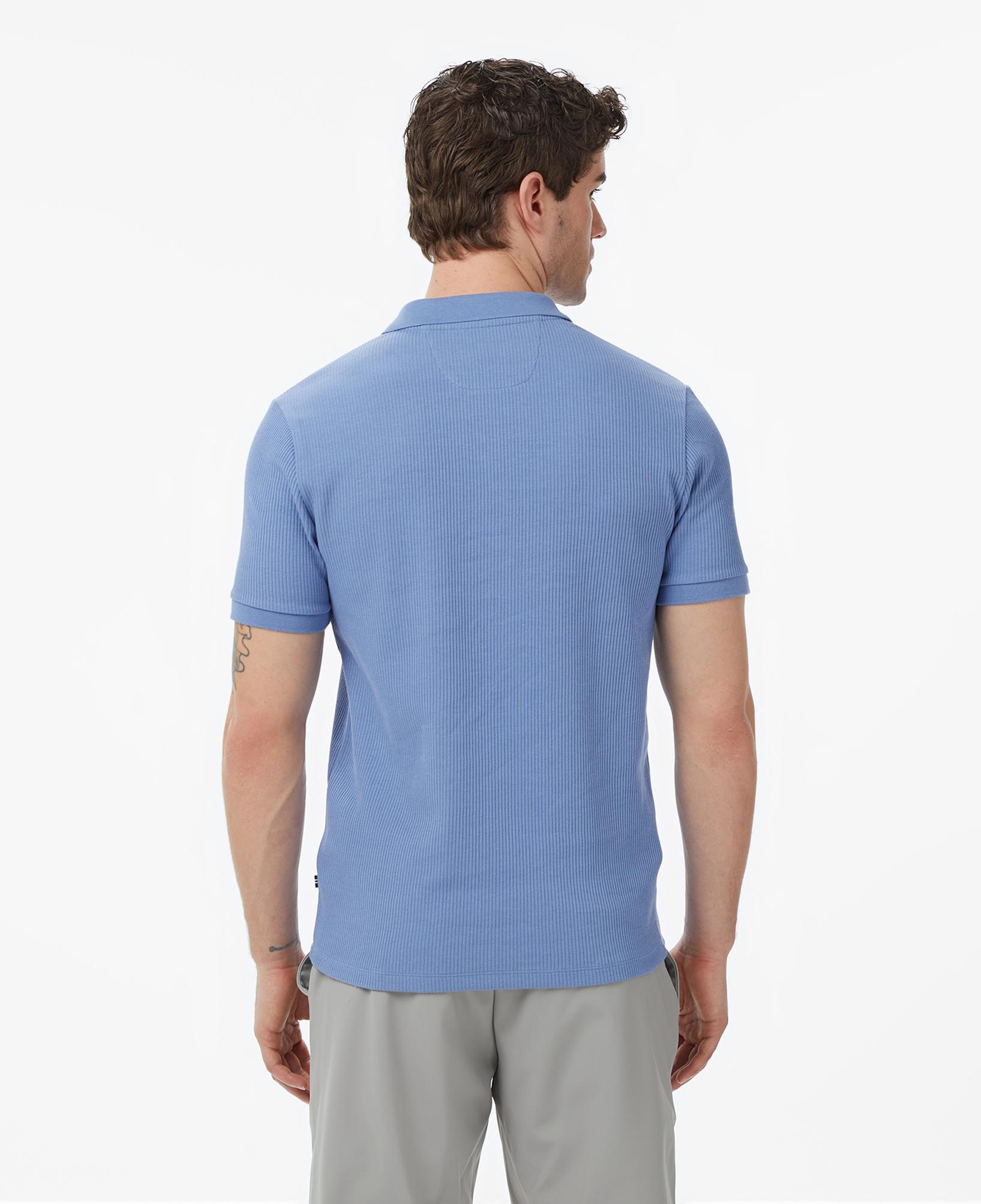 Nautica Erkek Mavi Slim Fit Polo Yaka T-Shirt