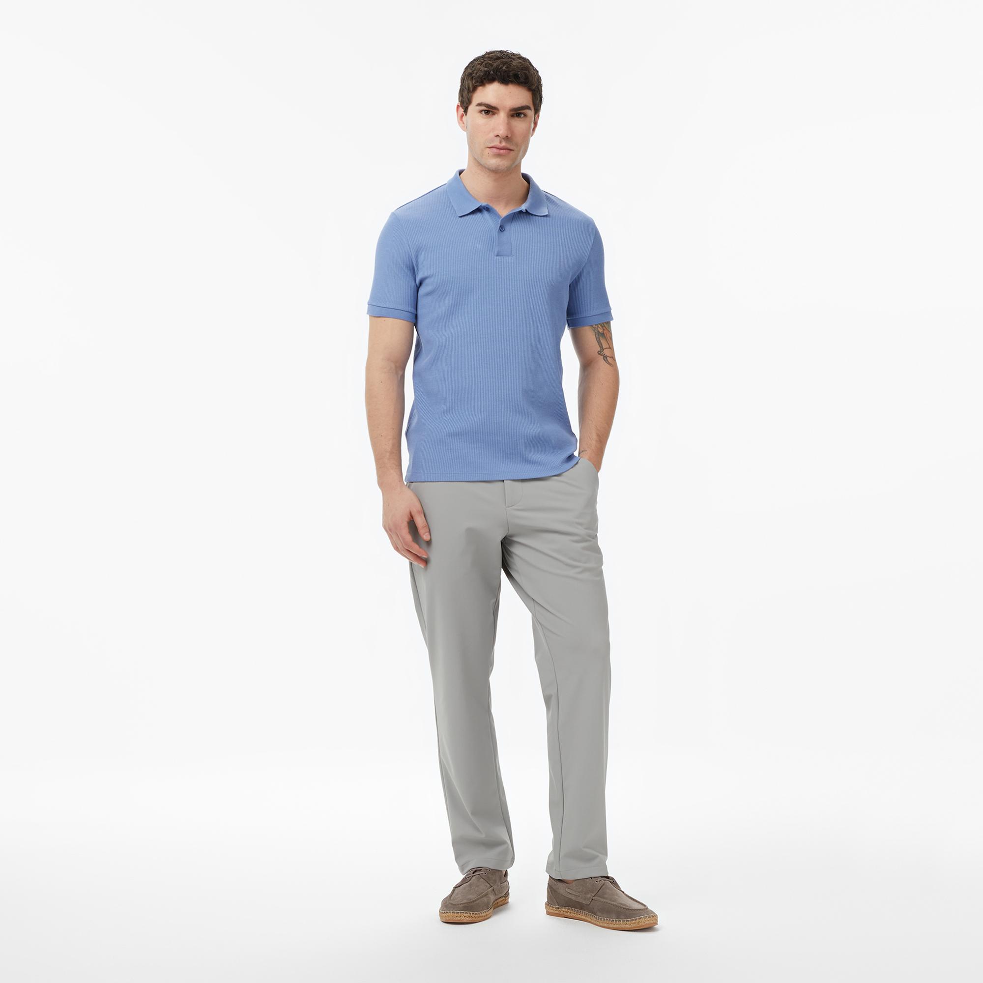 Nautica Erkek Mavi Slim Fit Polo Yaka T-Shirt