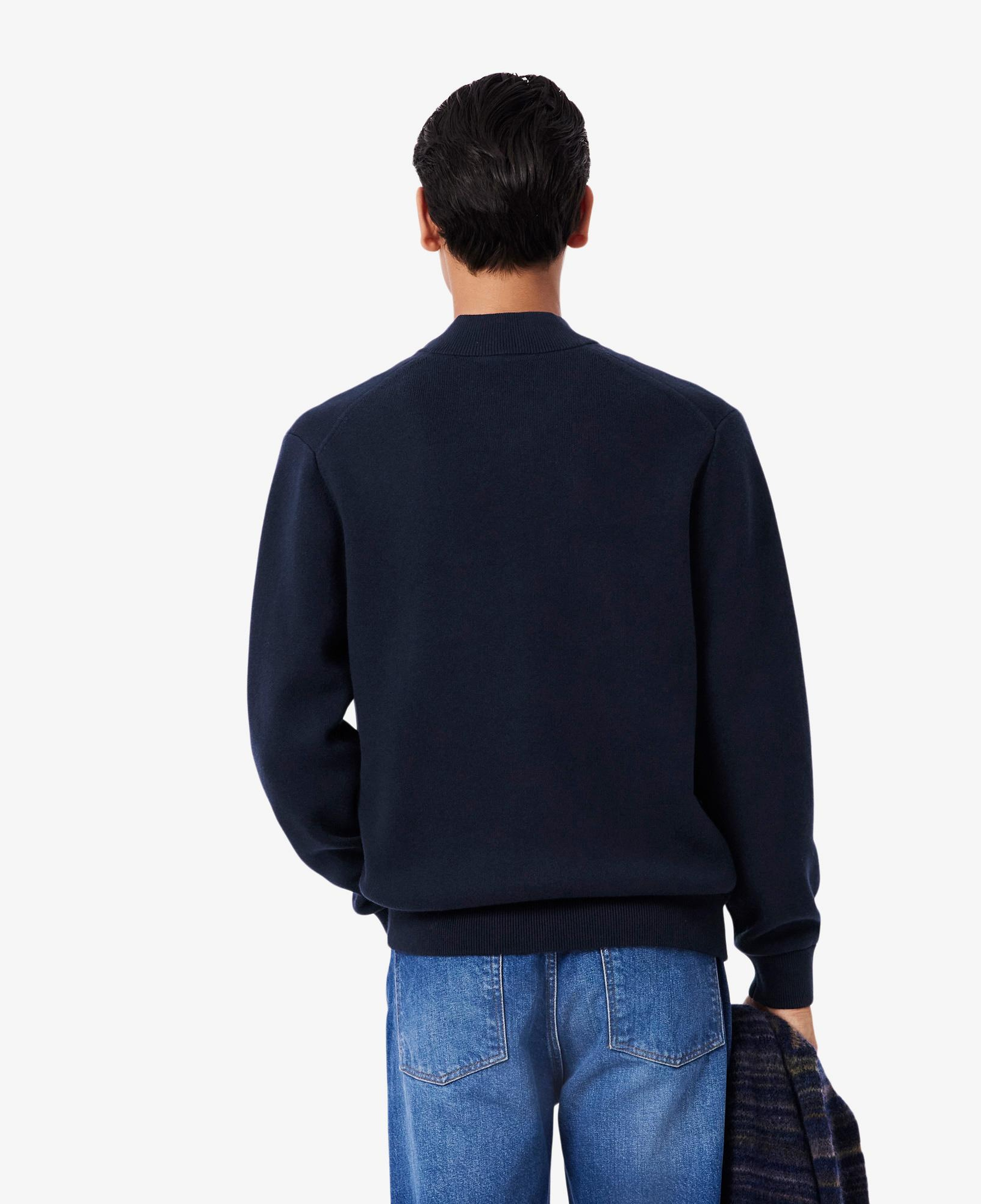 Lacoste Erkek Classic Fit Fermuarlı Lacivert Hırka