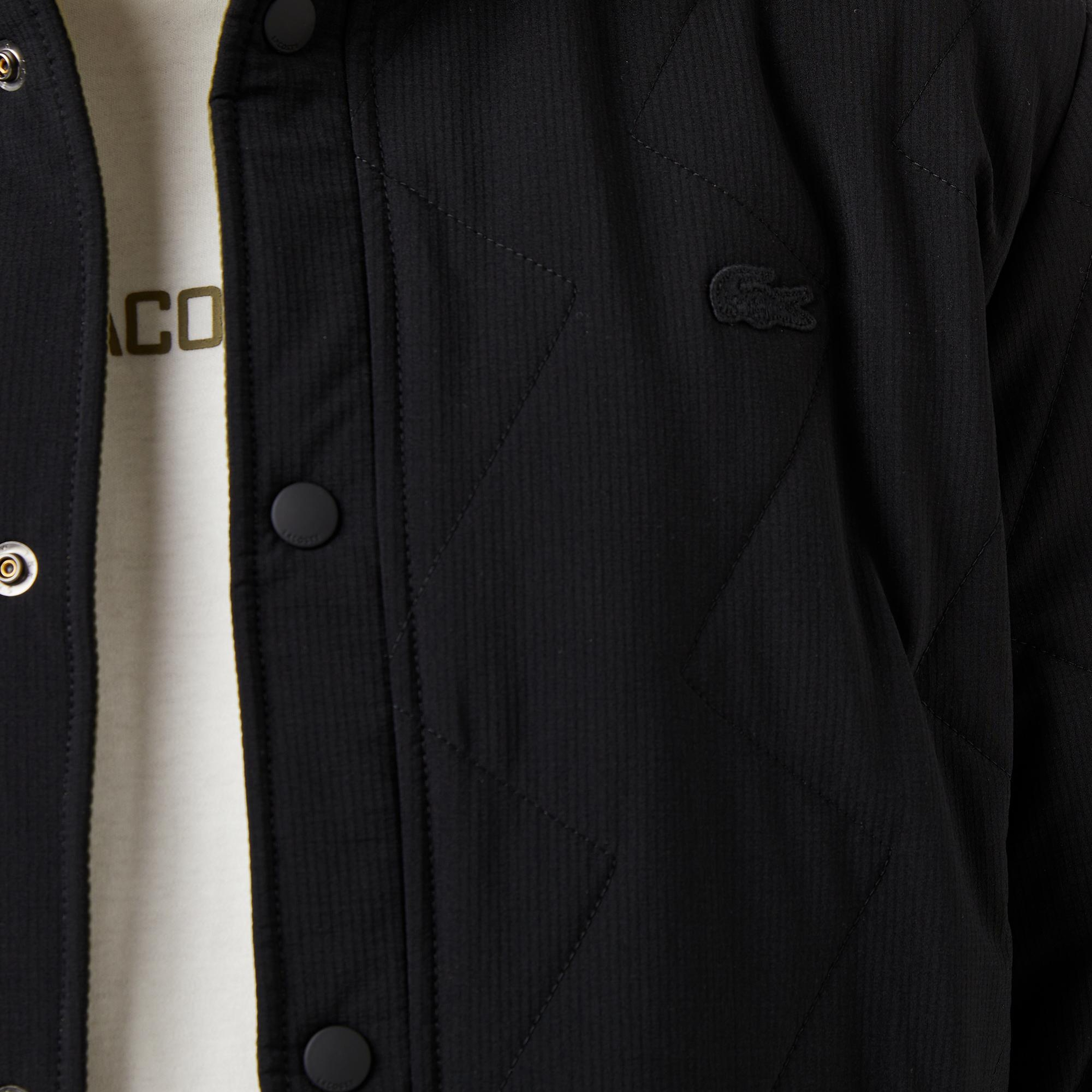 Lacoste Erkek Dik Yaka Çift Taraflı Haki Mont