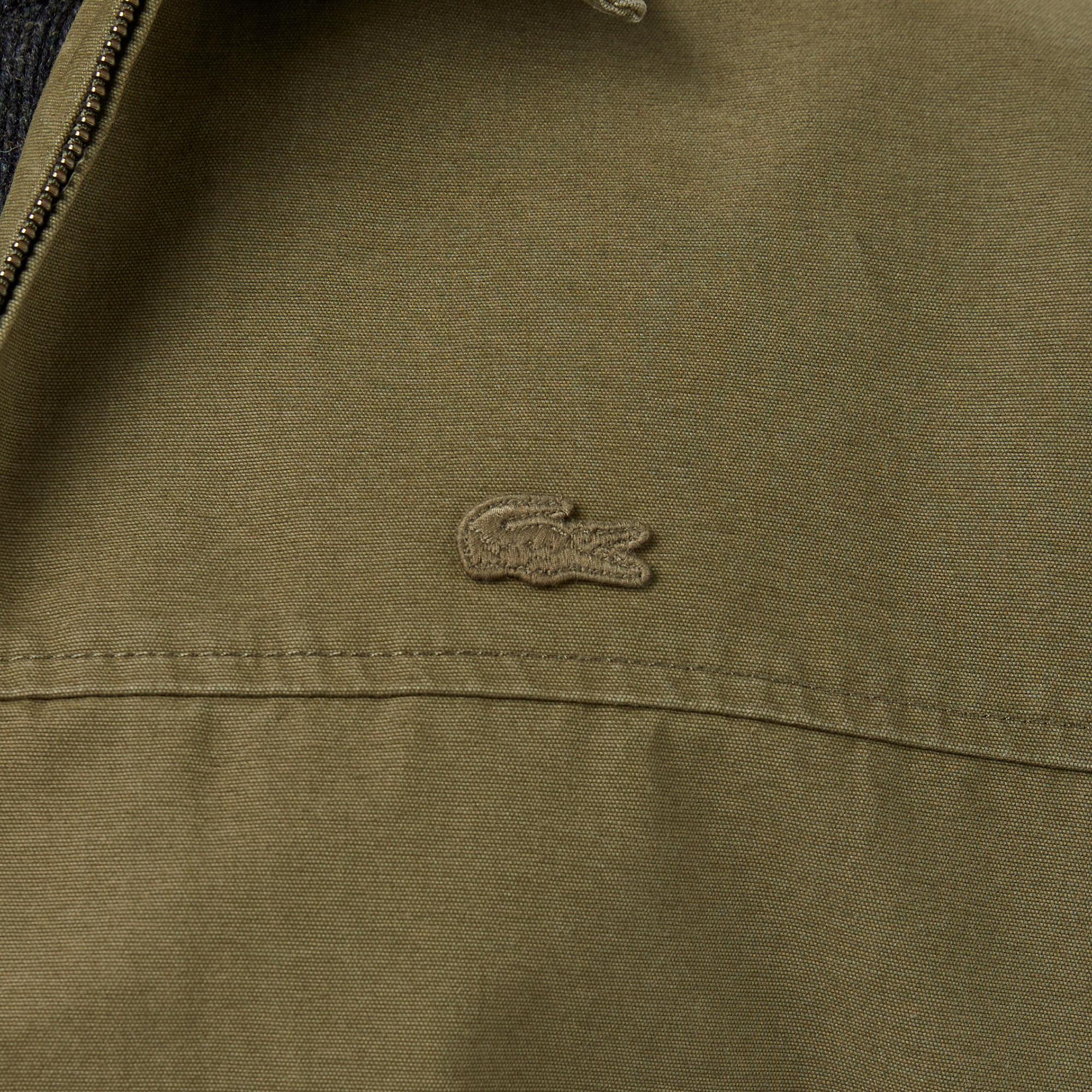 Lacoste Erkek Relaxed Fit Fermuarlı Haki Ceket