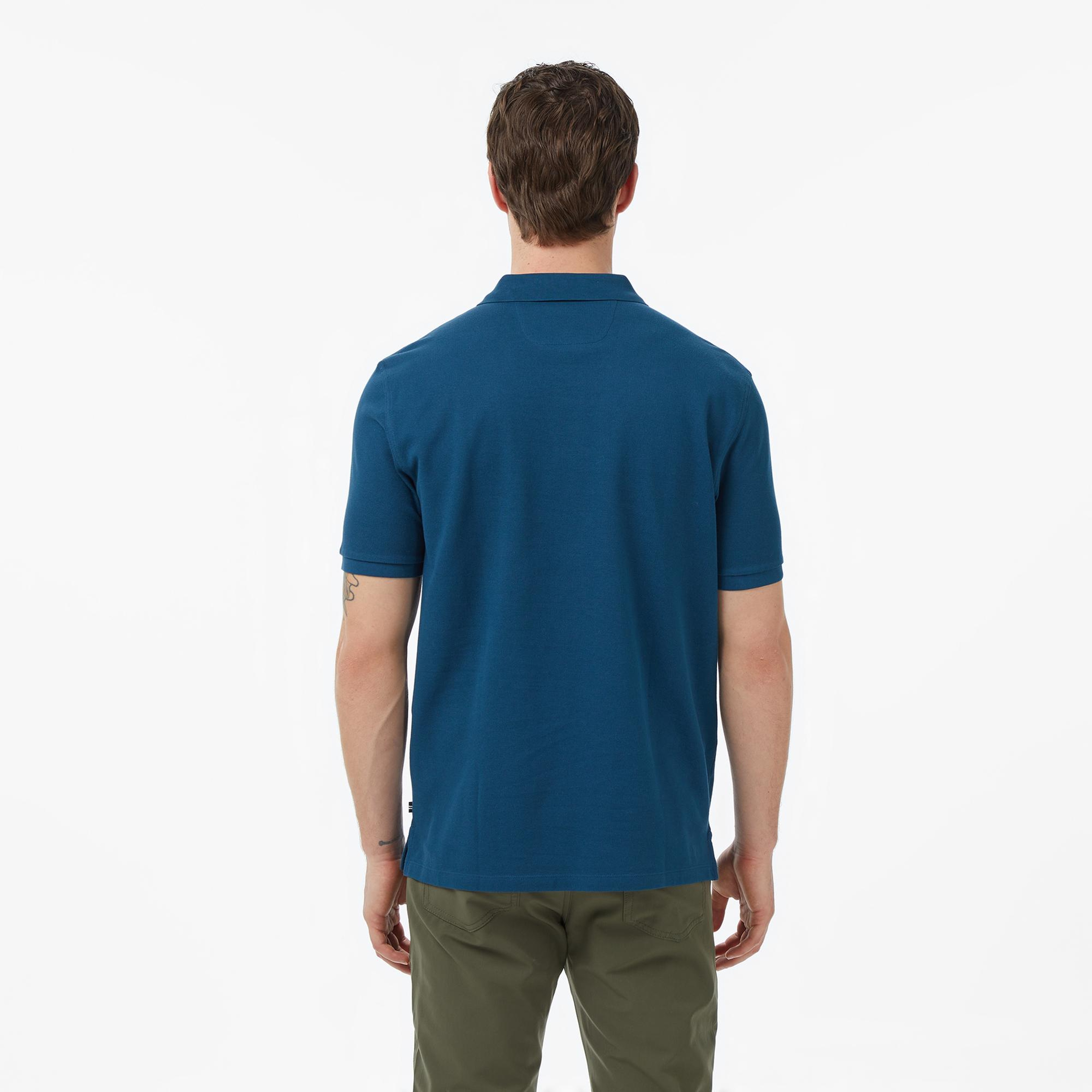 Nautica Erkek Mavi Regular Fit Polo Yaka T-Shirt