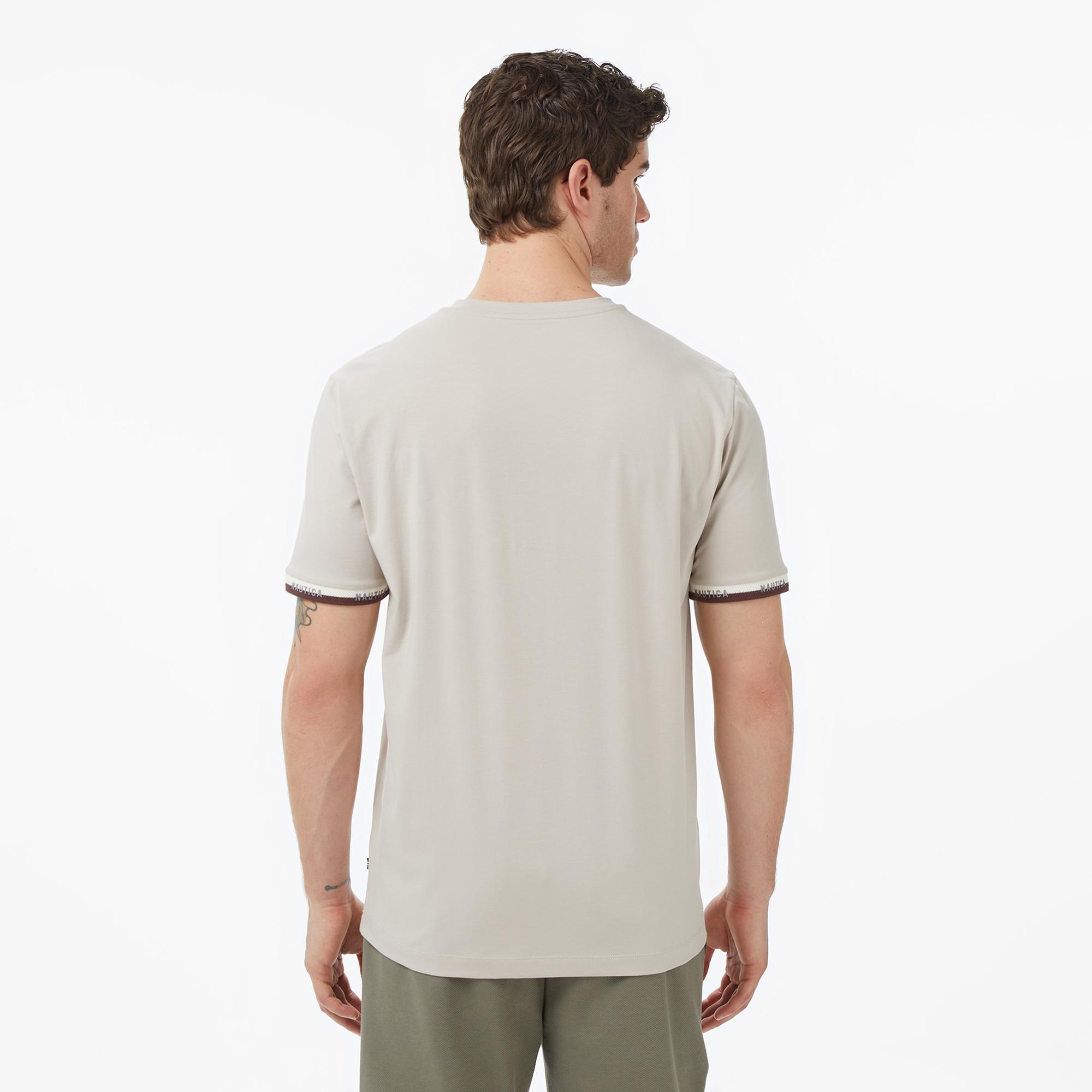 Nautica Erkek Bej Regular Fit T-Shirt