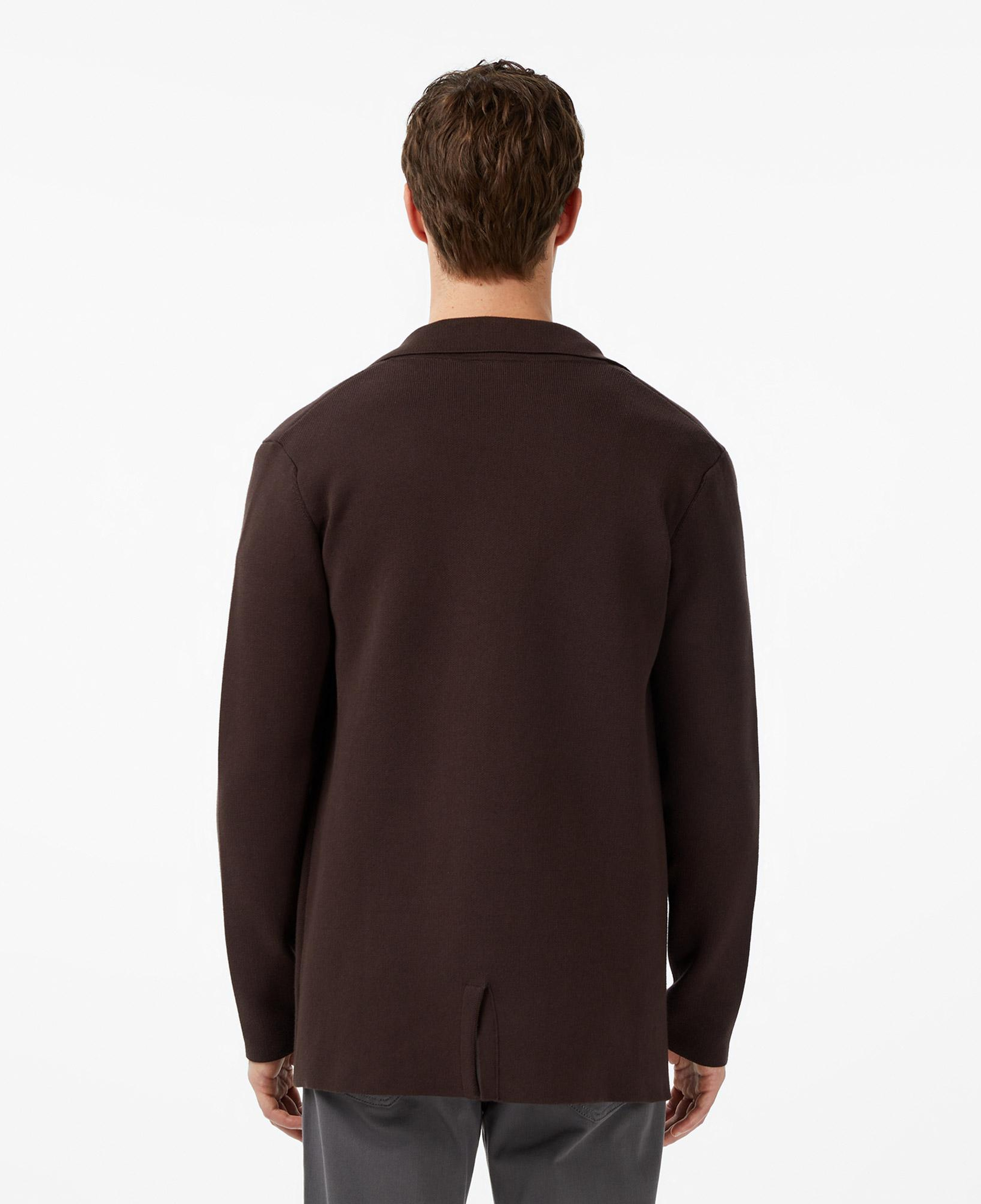 Lacoste Erkek Classic Fit V Yaka Kahverengi Hırka