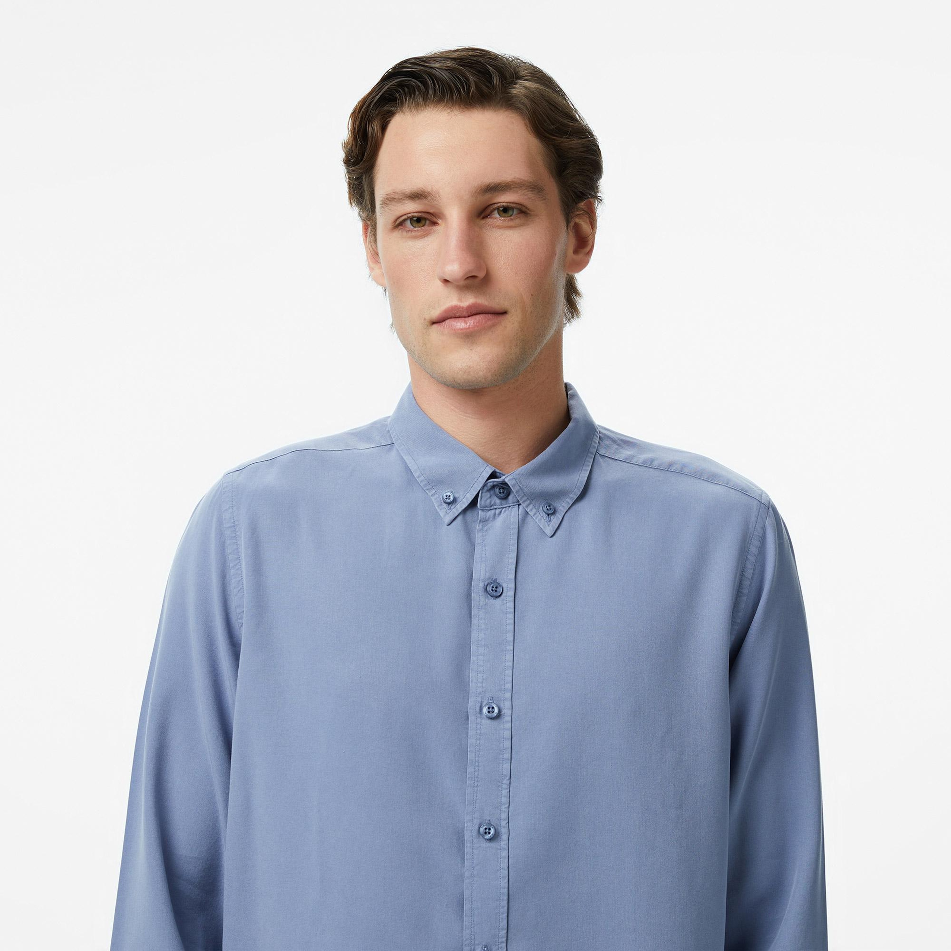 Nautica Erkek Mavi Regular Fit Gömlek