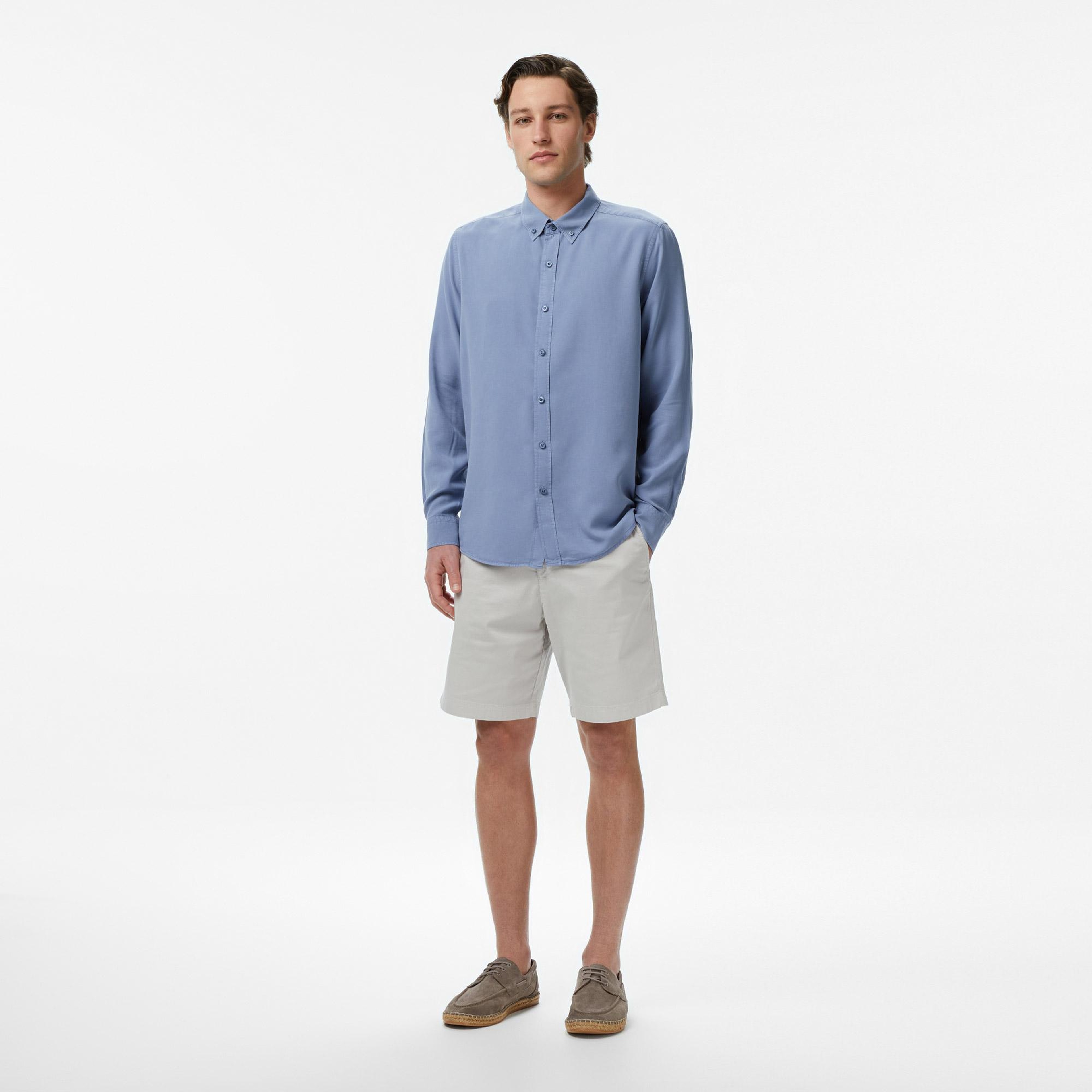 Nautica Erkek Mavi Regular Fit Gömlek