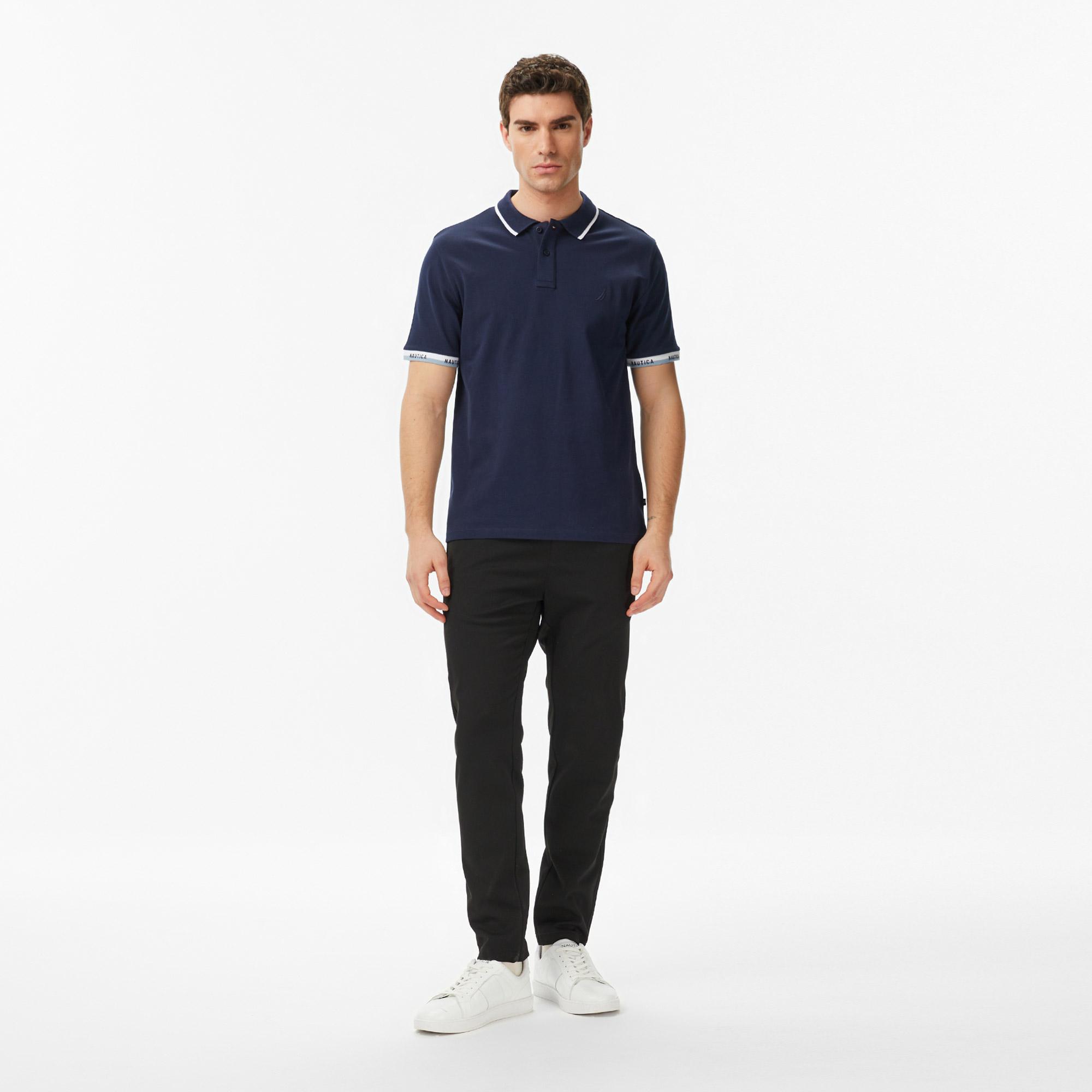 Nautica Erkek Lacivert Regular Fit Polo Yaka T-Shirt