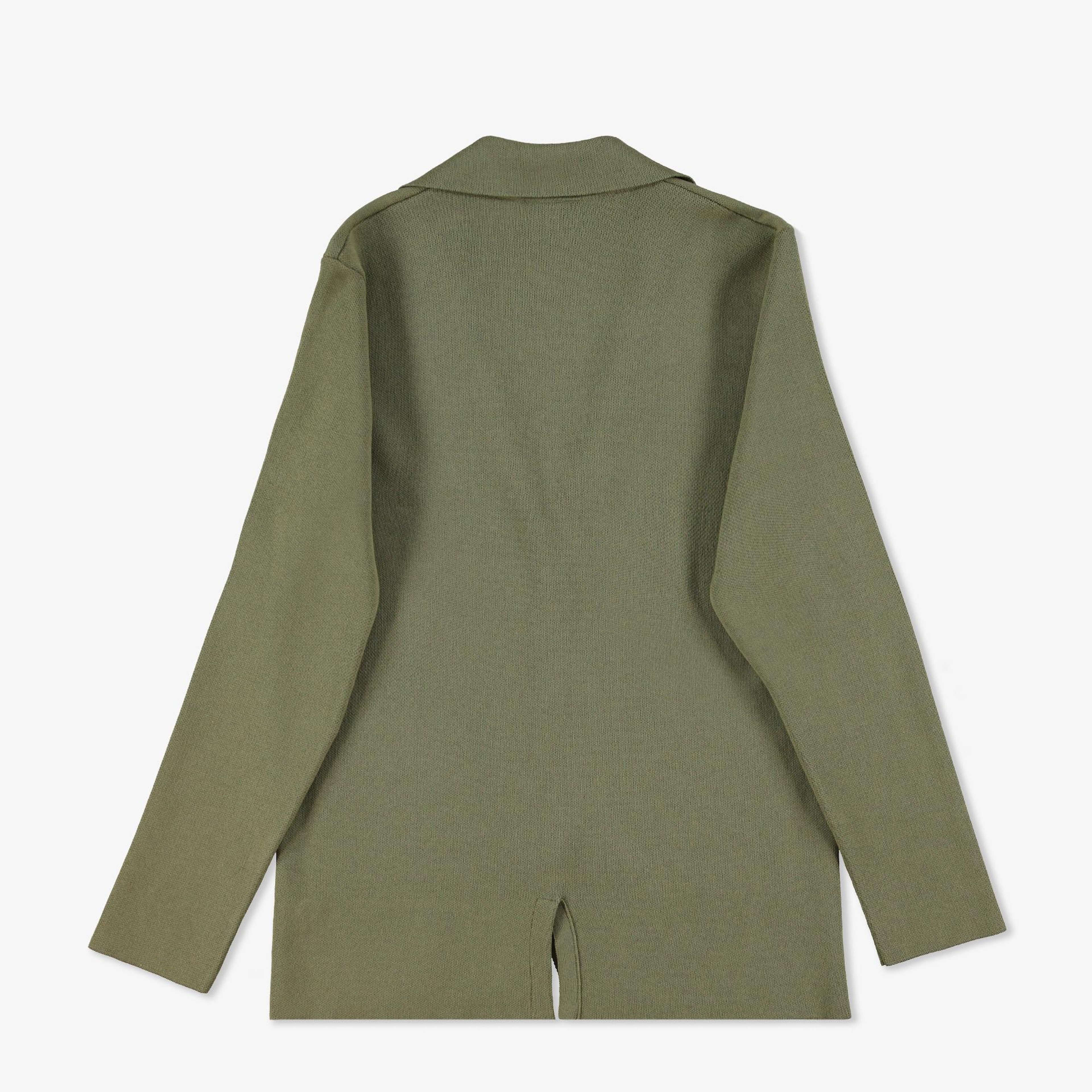 Lacoste Erkek Classic Fit V Yaka Haki Hırka