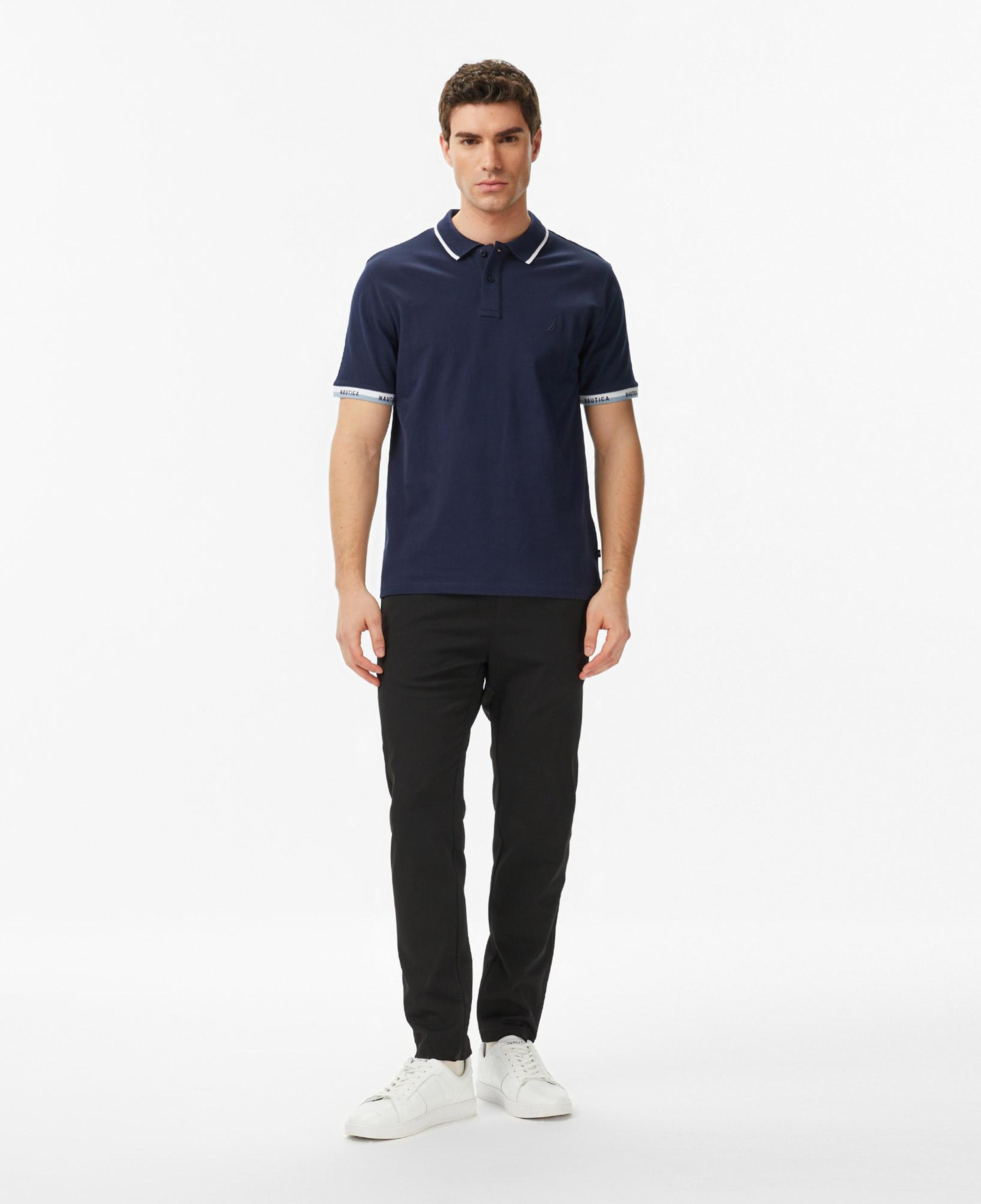 Nautica Erkek Lacivert Regular Fit Polo Yaka T-Shirt