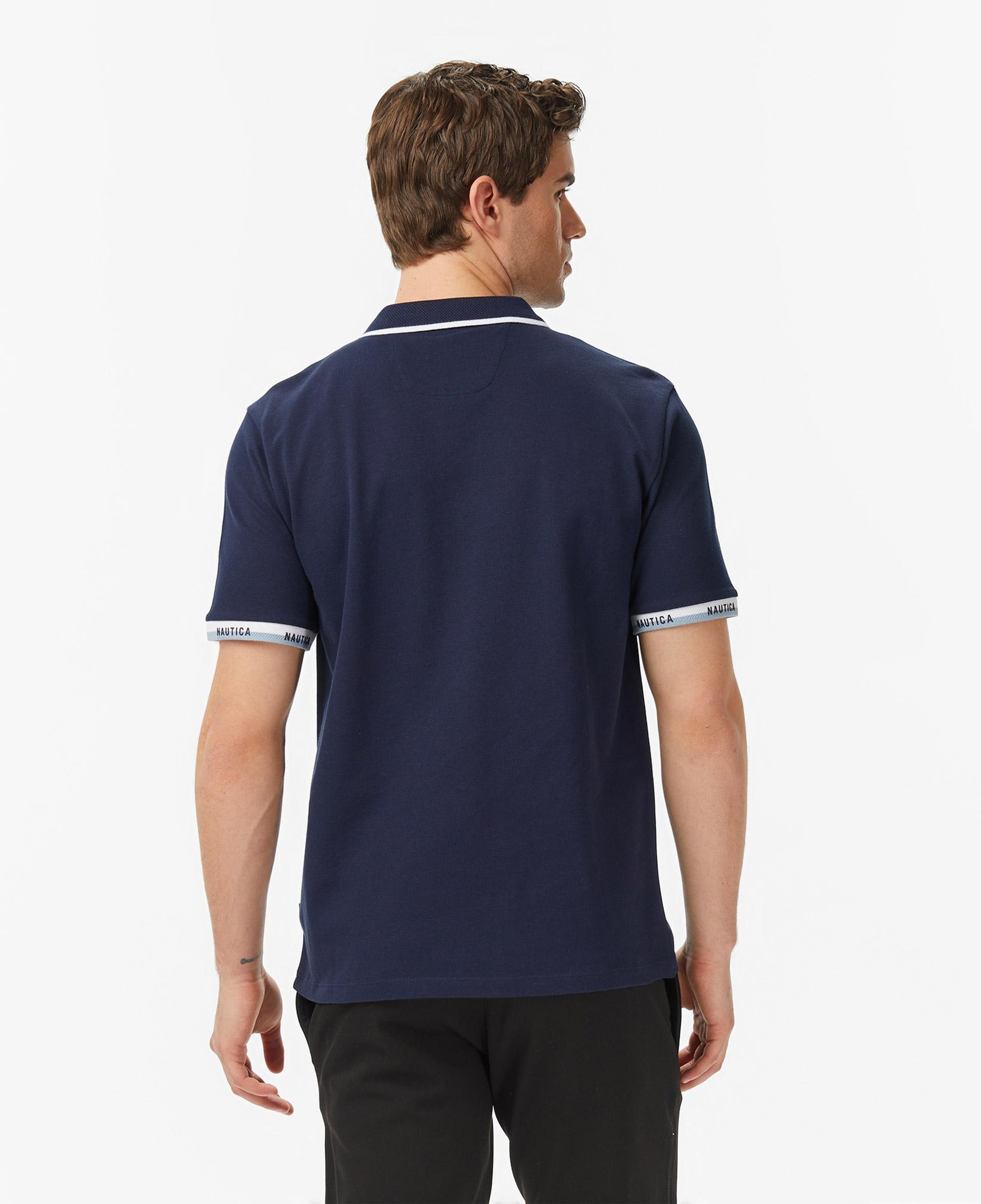 Nautica Erkek Lacivert Regular Fit Polo Yaka T-Shirt