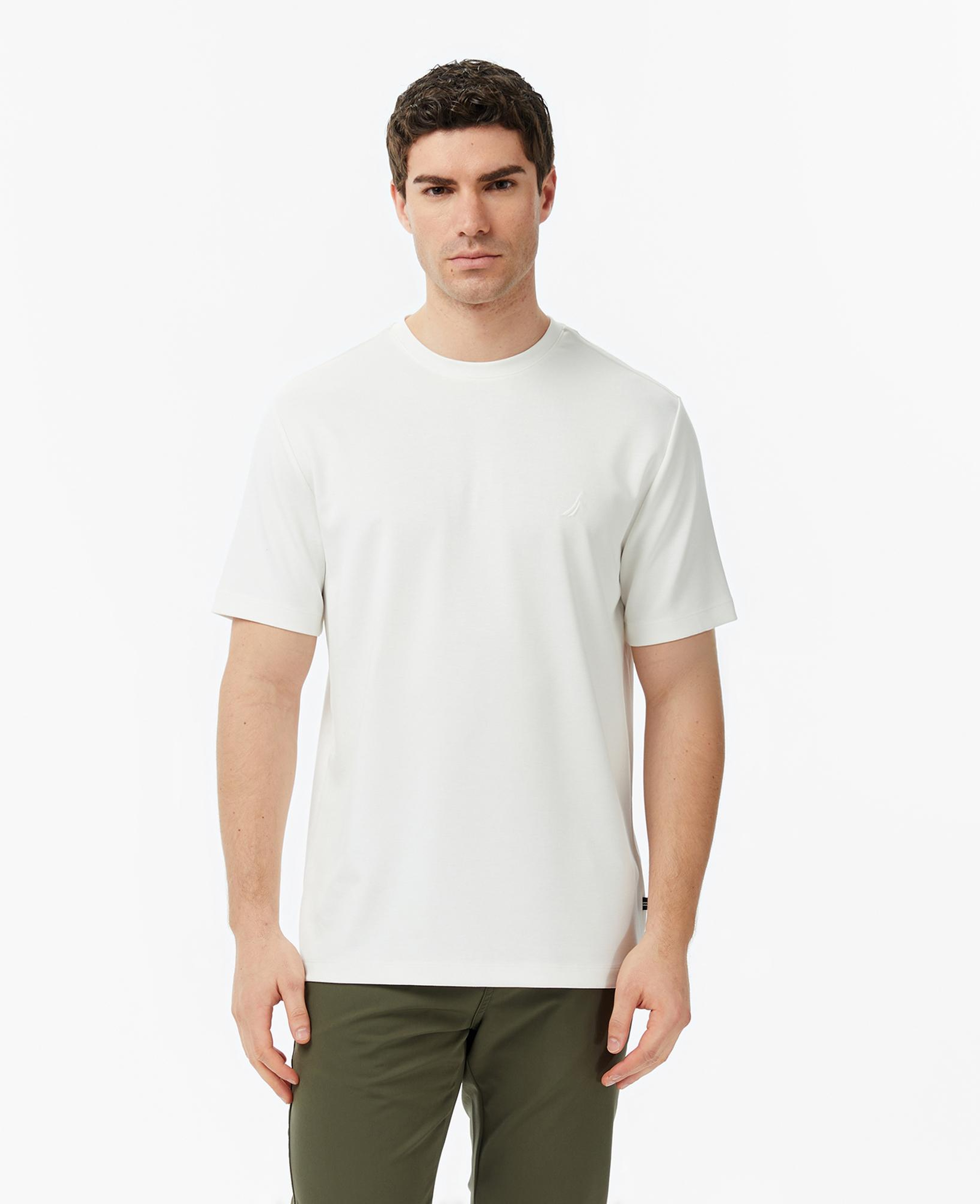 Nautica Erkek Beyaz Regular Fit T-Shirt