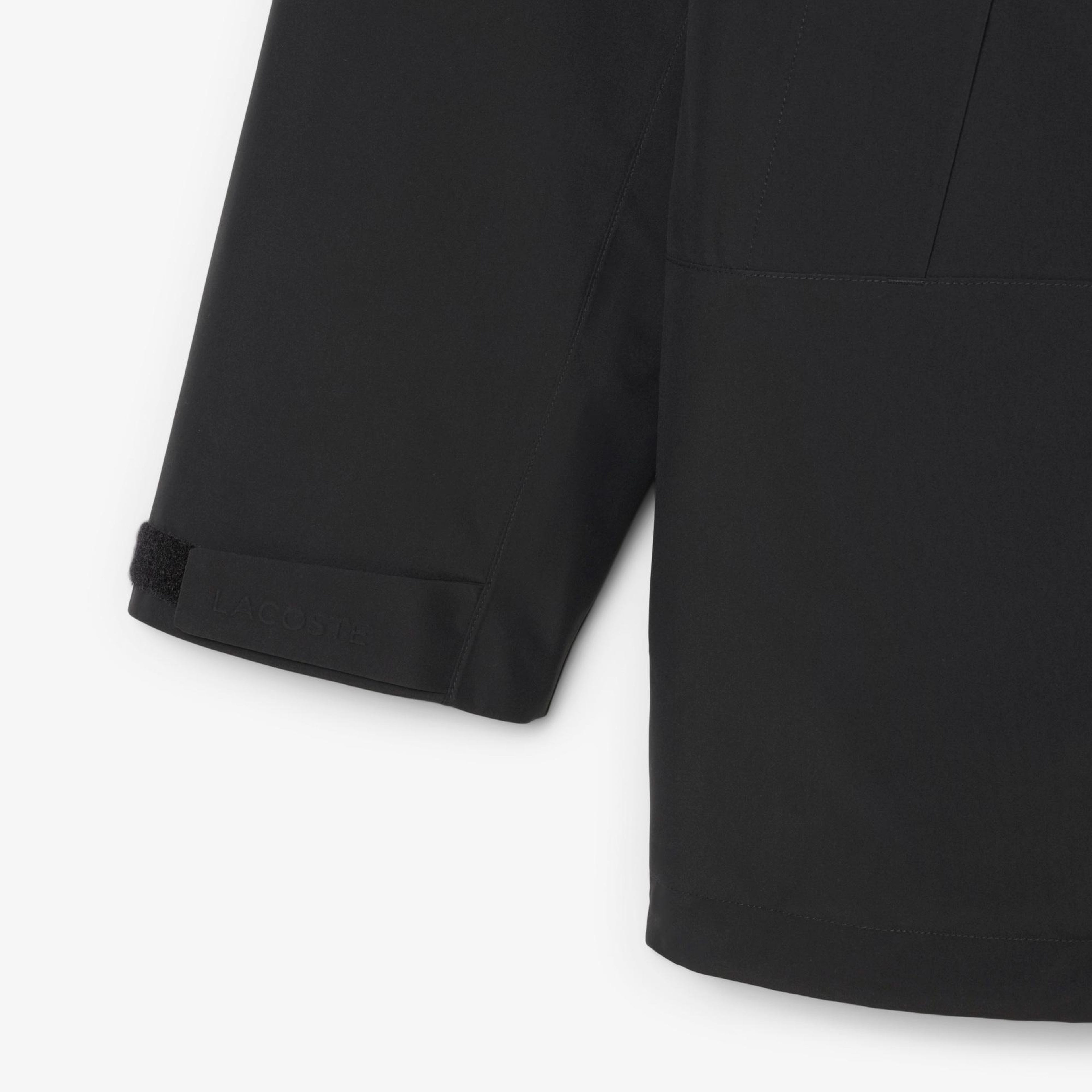 Lacoste Erkek Classic Fit Kapüşonlu Siyah Mont