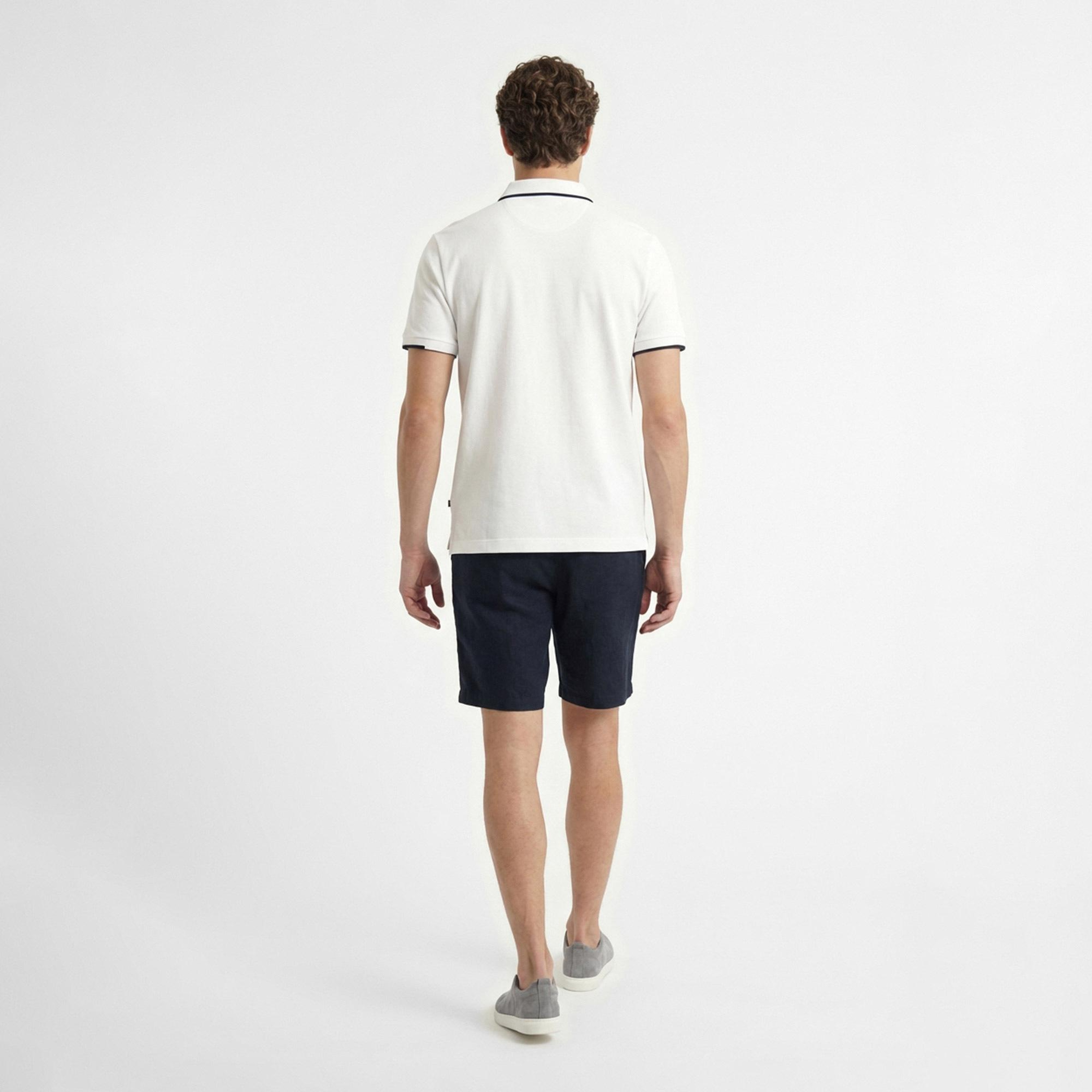Nautica Erkek Beyaz Regular Fit Polo Yaka T-Shirt