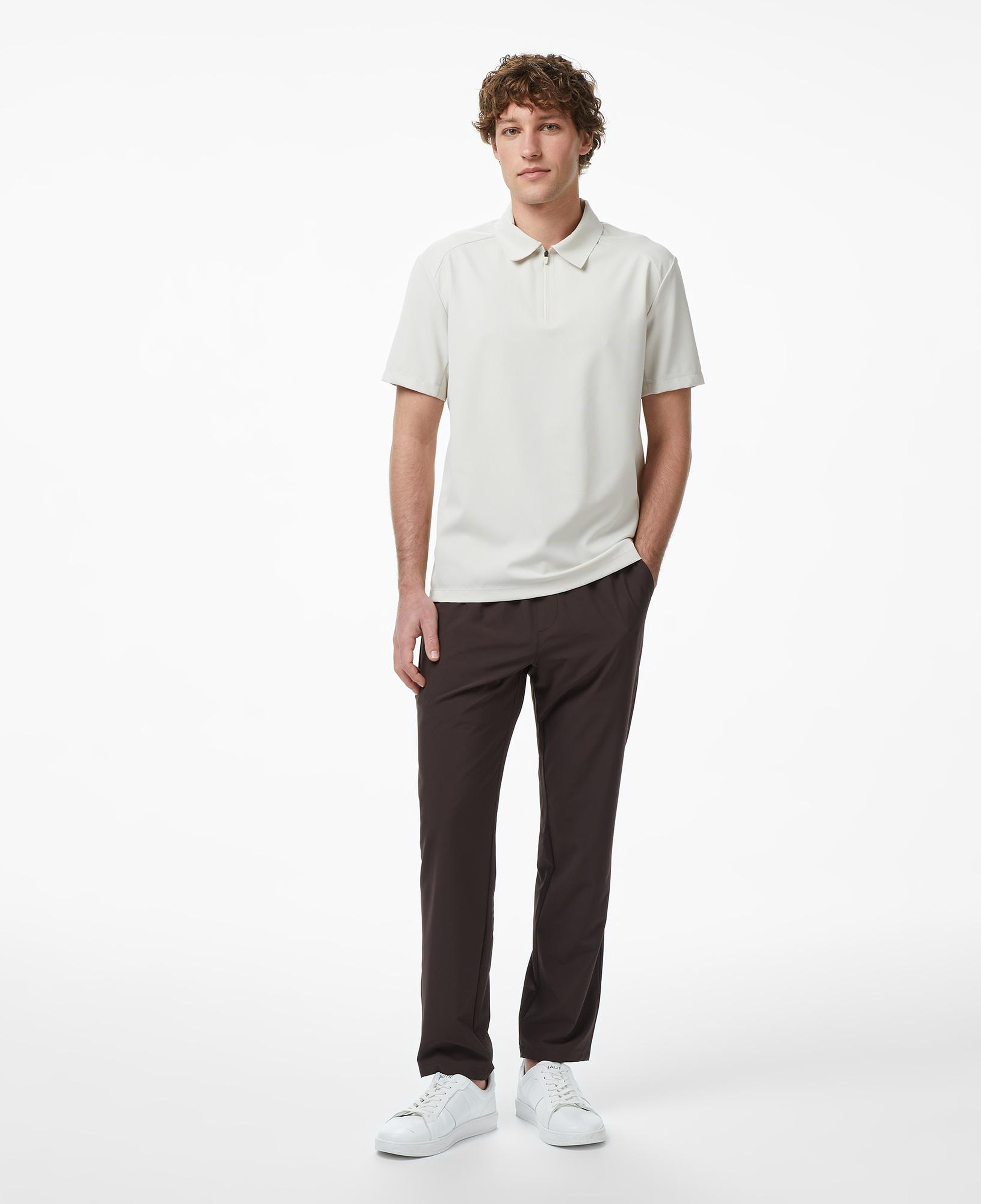 Nautica Erkek Krem Regular Fit Polo Yaka T-Shirt