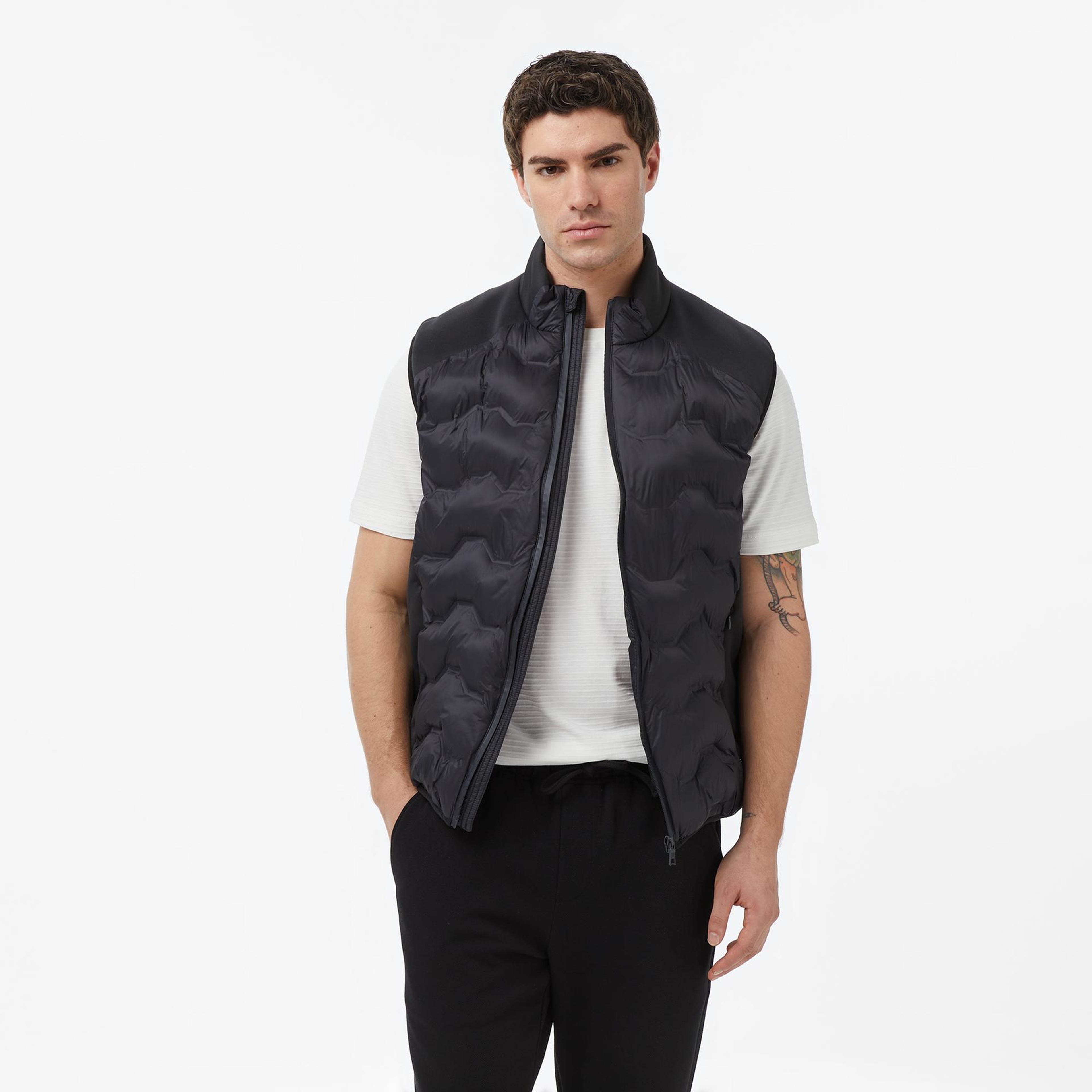 Nautica Erkek Siyah Regular Fit Su İtici Yelek