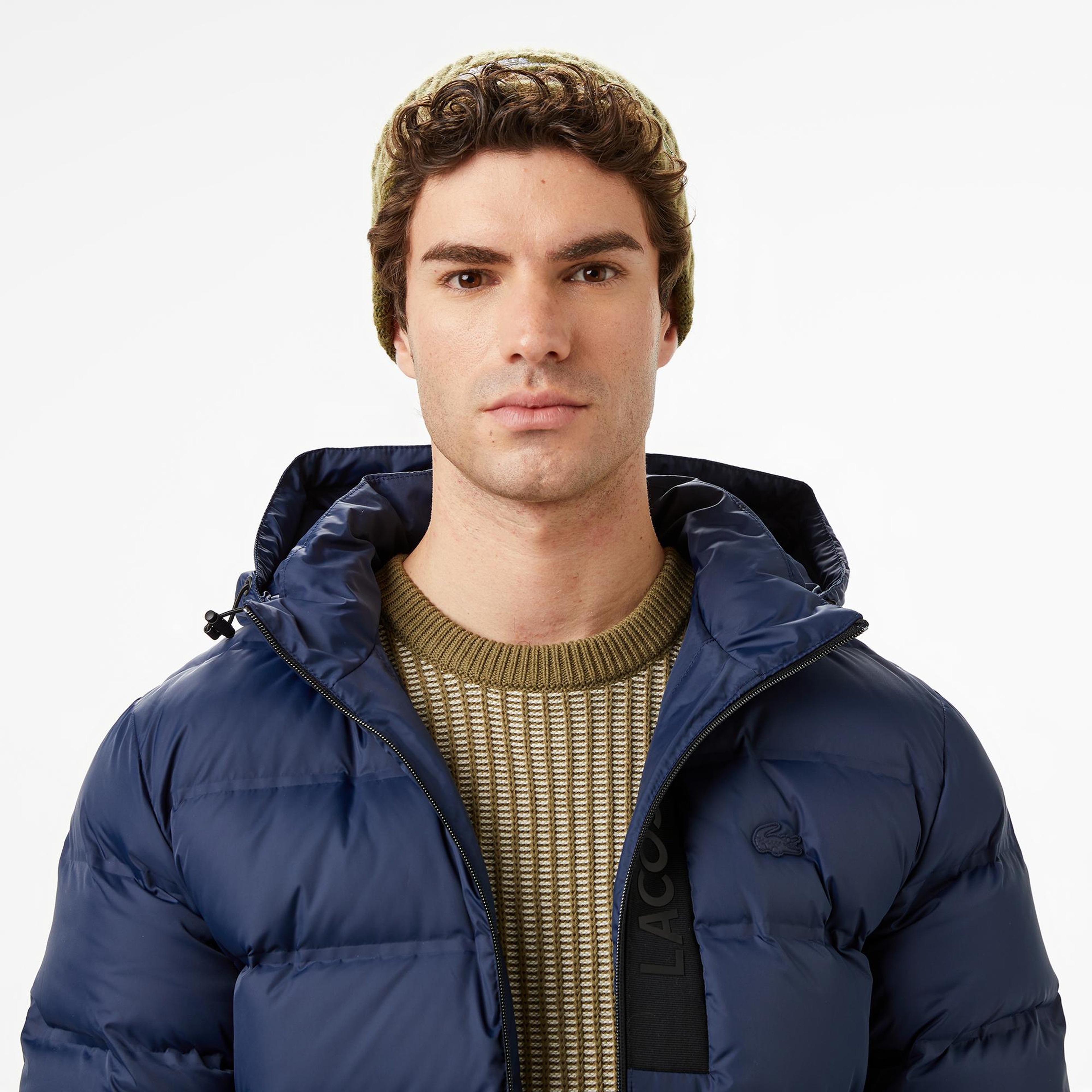 Lacoste Erkek Regular Fit Lacivert Şişme Mont