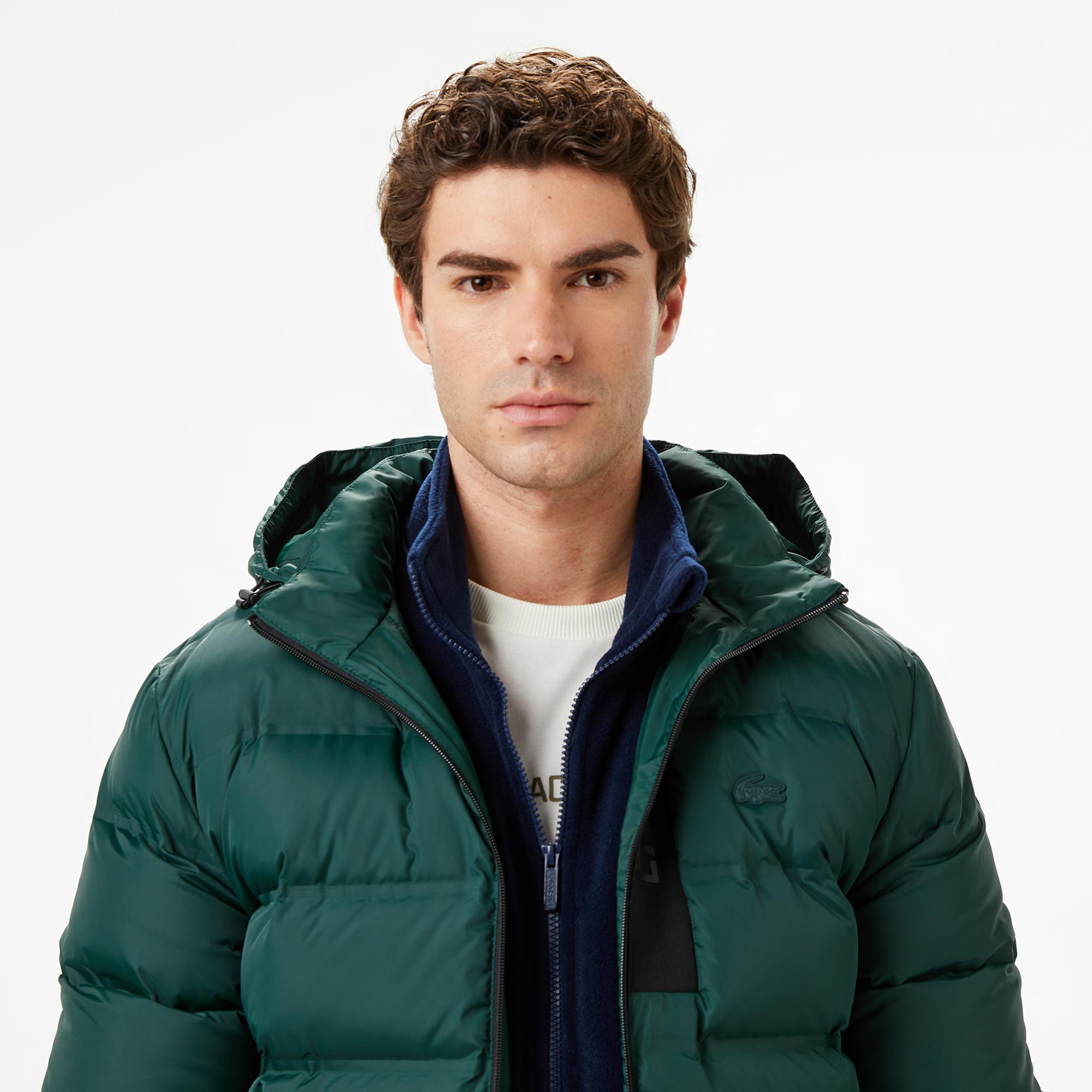 Lacoste Erkek Regular Fit Koyu Yeşil Şişme Mont
