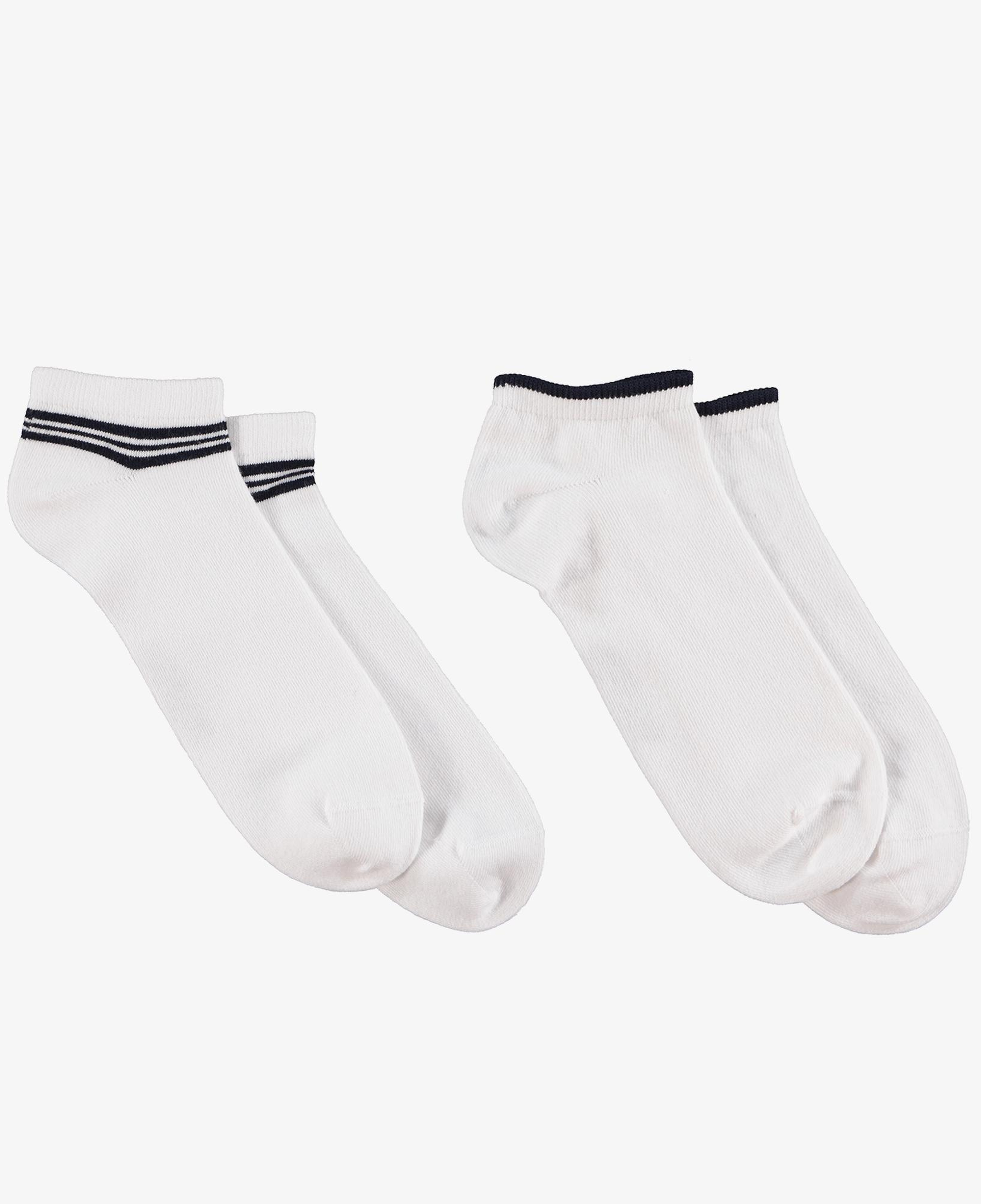 Nautica Unisex Beyaz 2'li Çorap