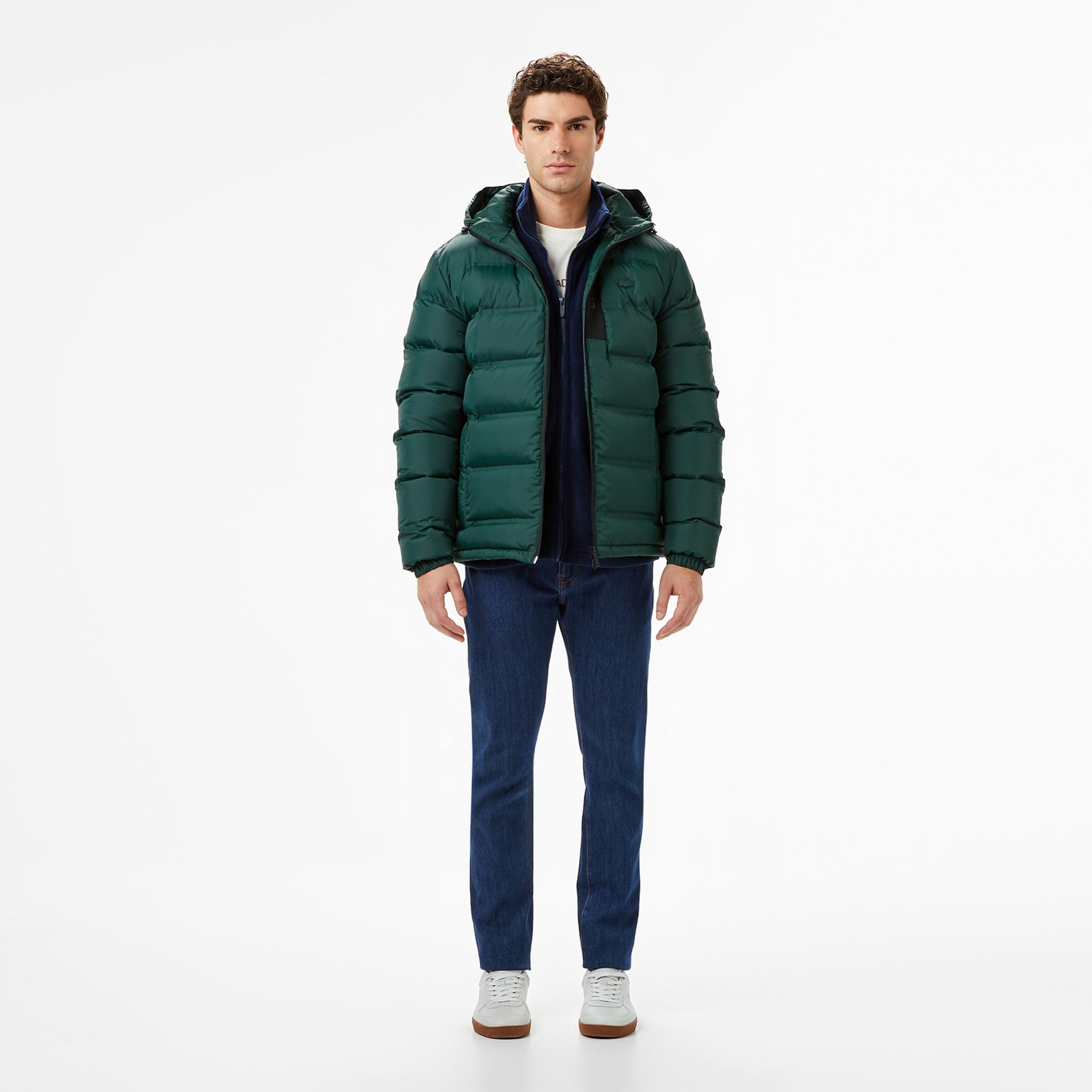 Lacoste Erkek Regular Fit Koyu Yeşil Şişme Mont