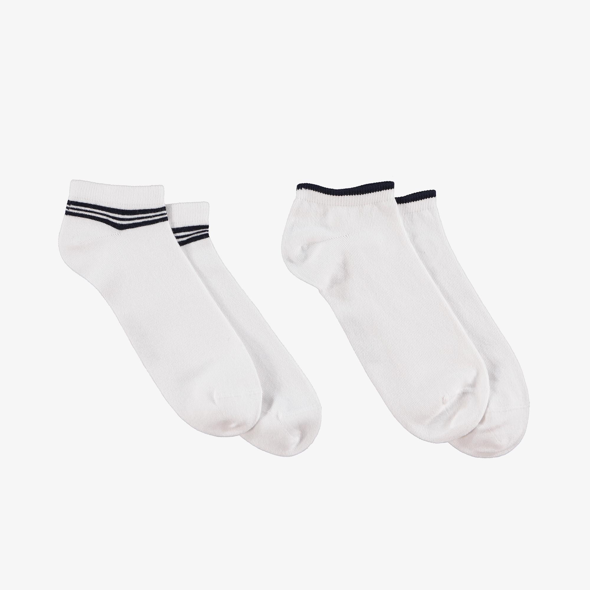 Nautica Unisex Beyaz 2'li Çorap