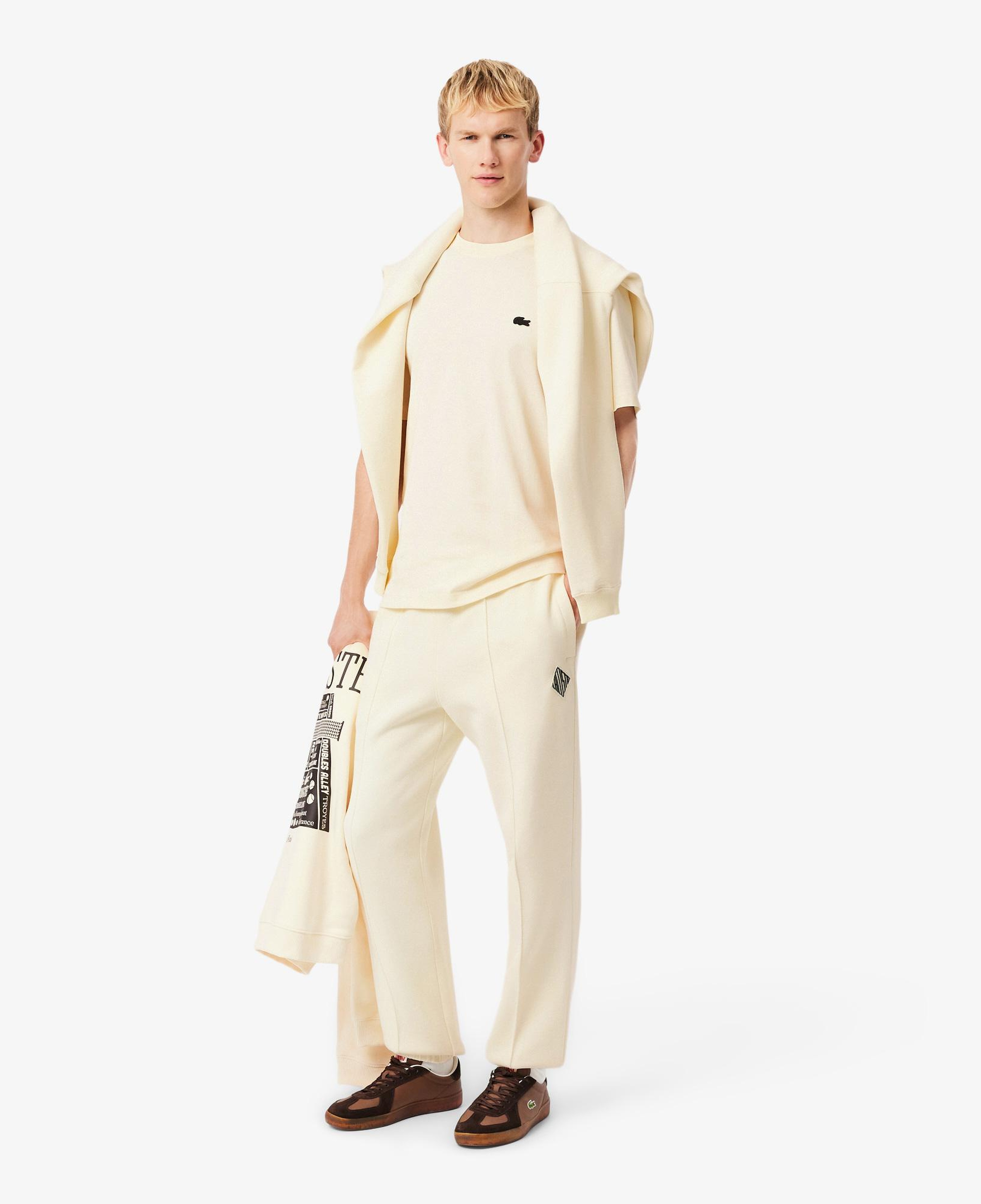 Lacoste Erkek Classic Fit Bisiklet Yaka Sarı T-Shirt