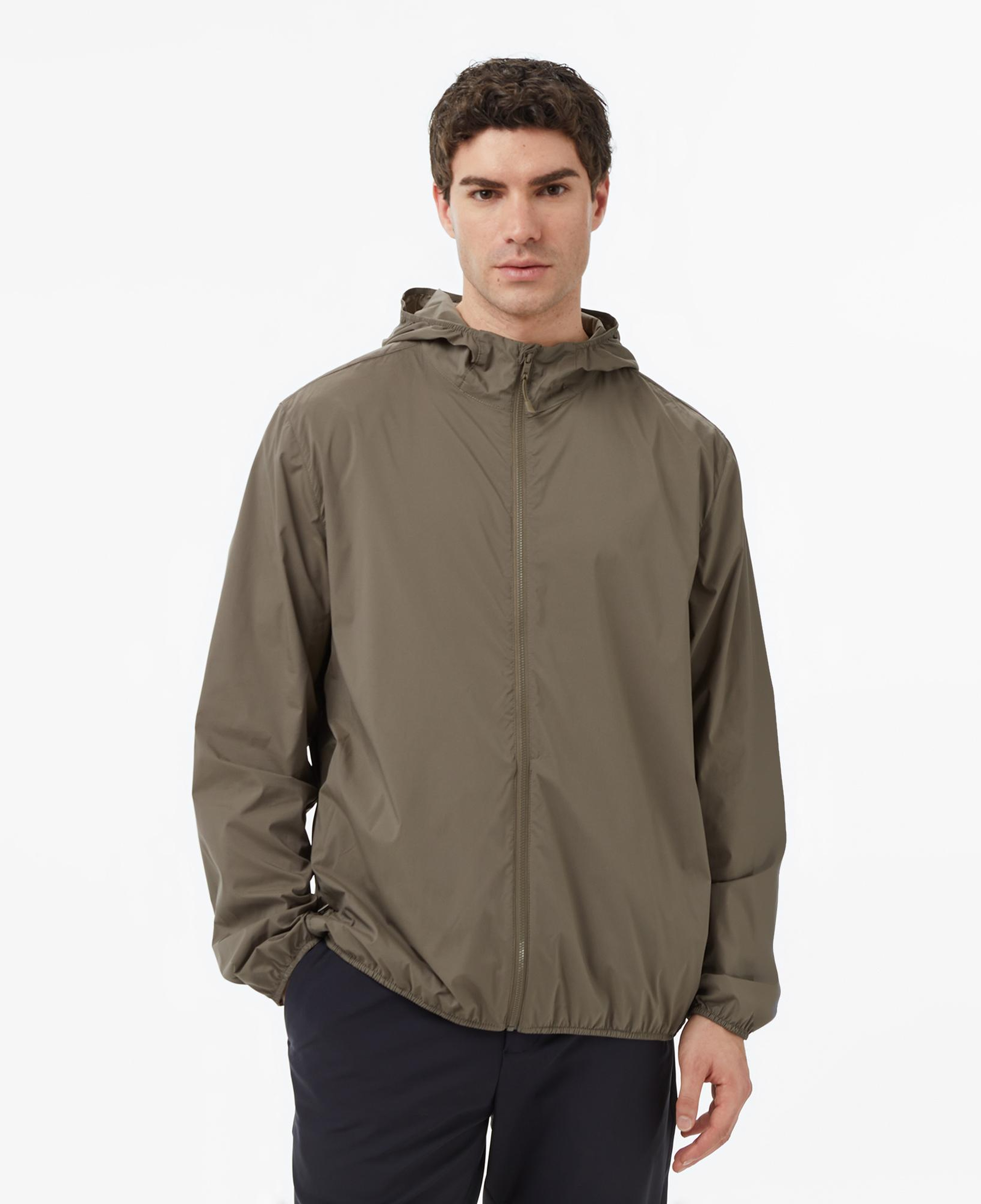 Nautica Erkek Kahverengi Regular Fit Kapüşonlu Su İtici Mont